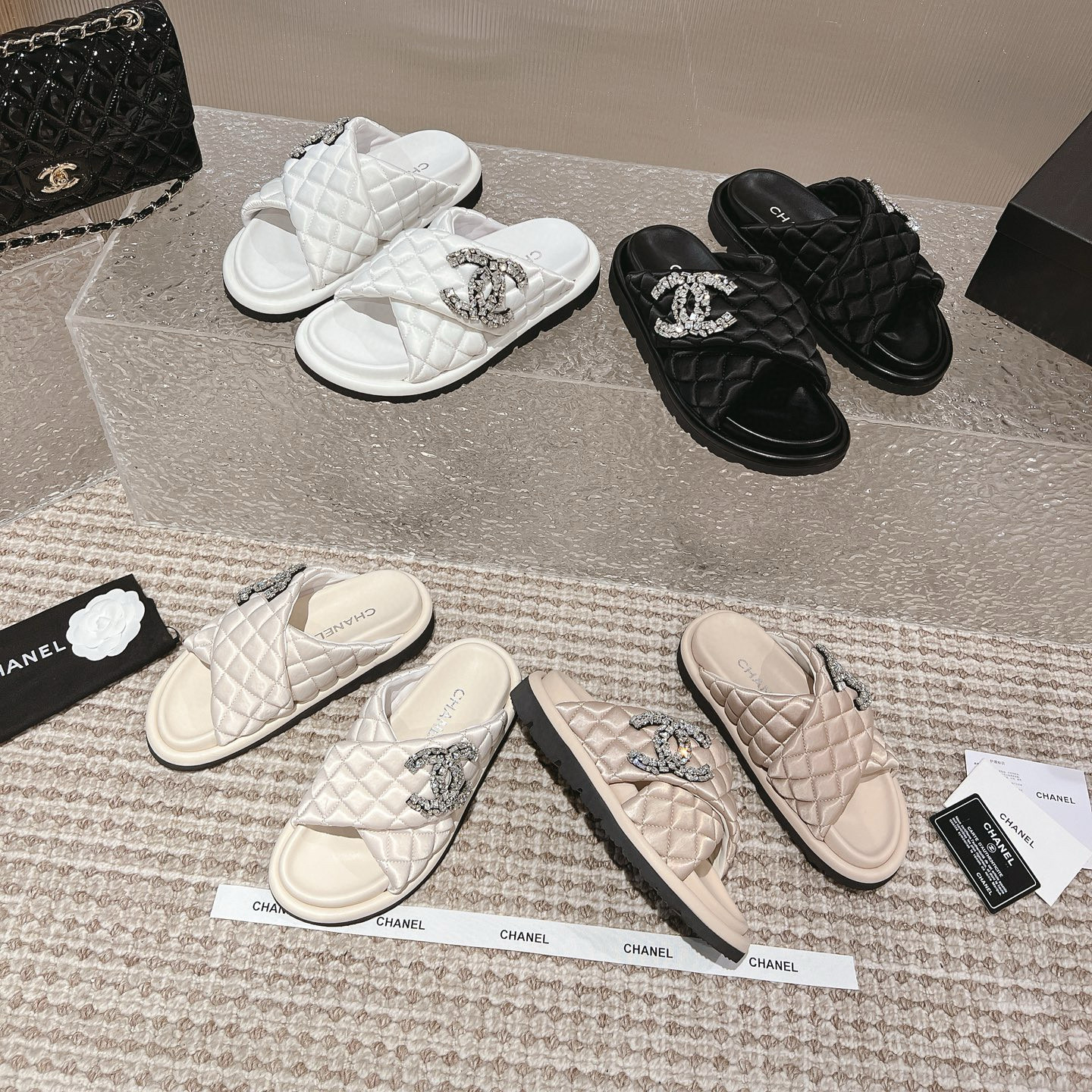 NIGO Chanel Women's Summer Lingerie Velcro Thick Bottom Bread Slippers Sandals Shoes #nigo98621