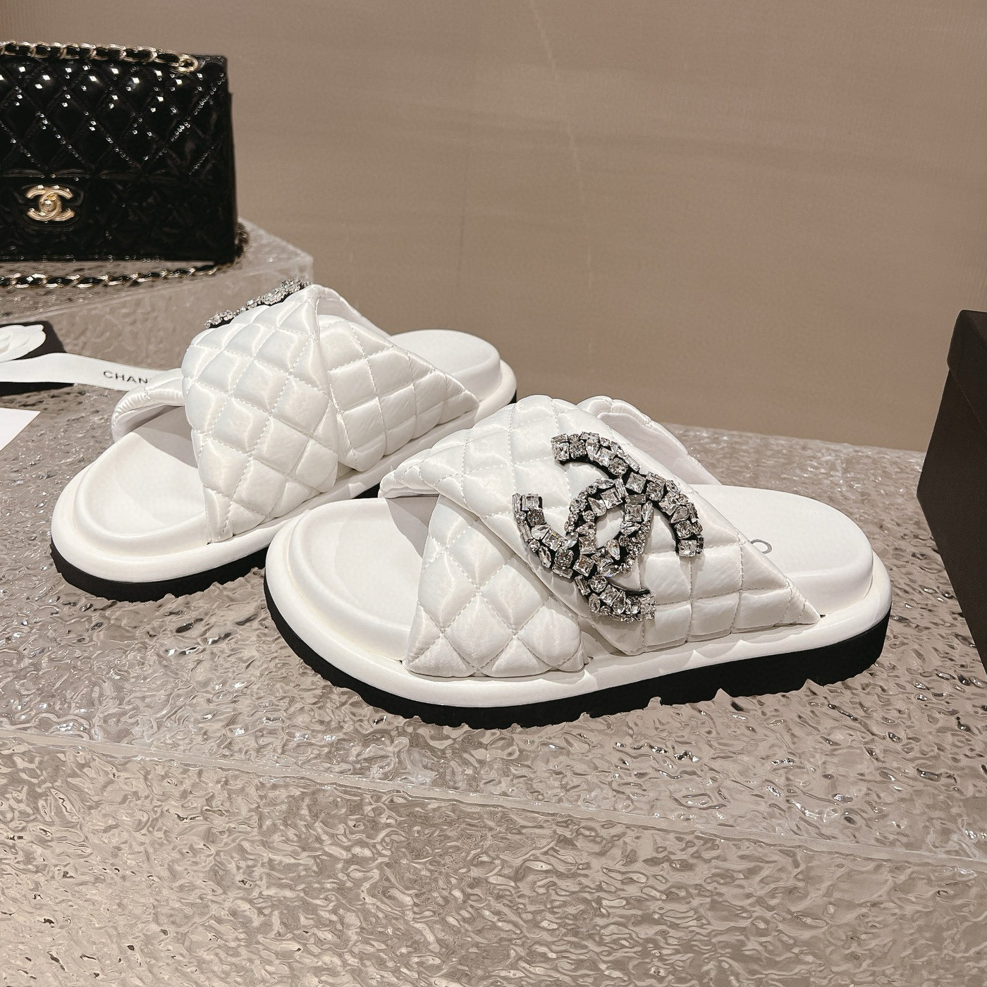 NIGO Chanel Women's Summer Lingerie Velcro Thick Bottom Bread Slippers Sandals Shoes #nigo98621