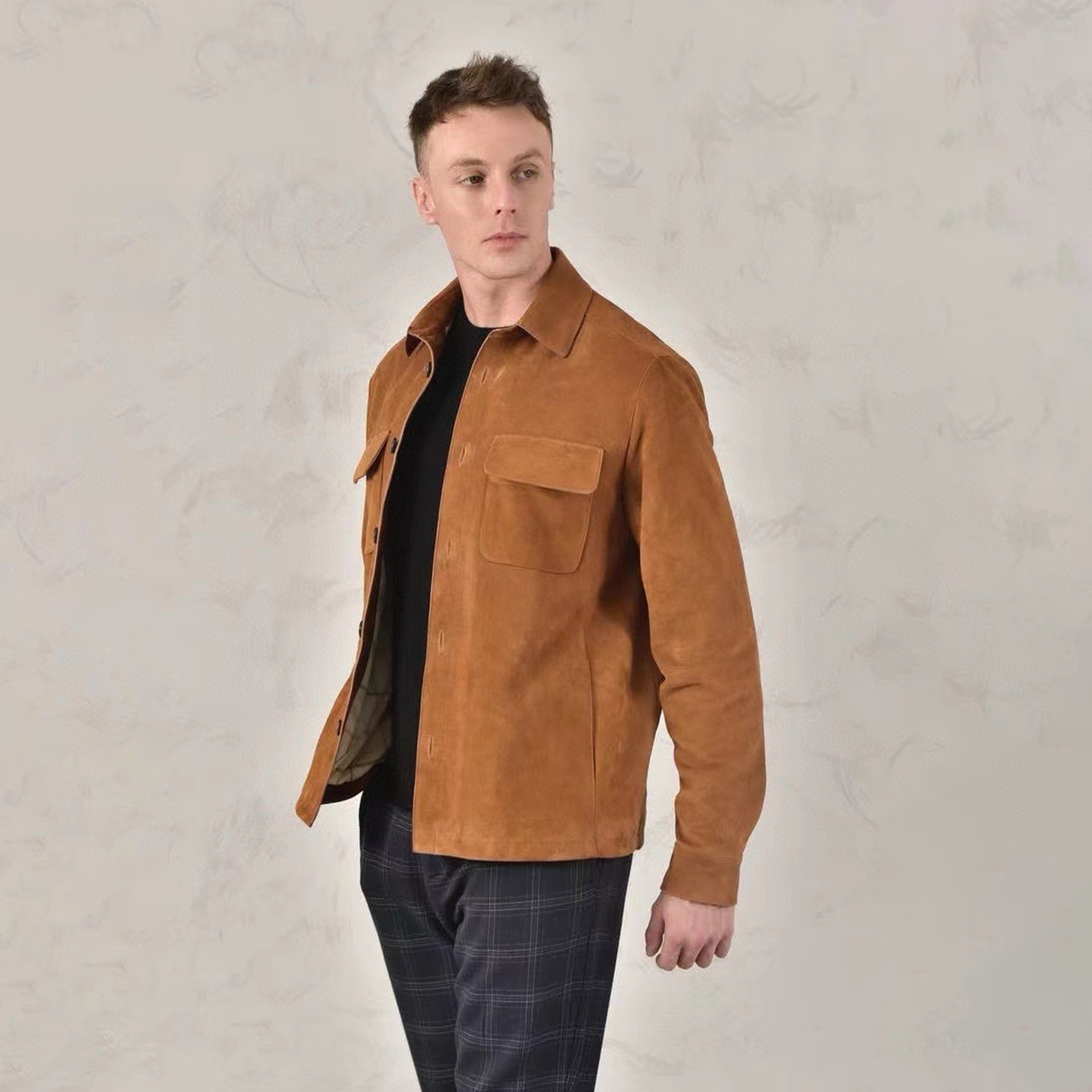 NIGO Loro Piana Men's Spring And Fall Fashion Lapel Suede Single-breasted Casual Temperament British Work Wind Jacket Ngvp #nigo7928