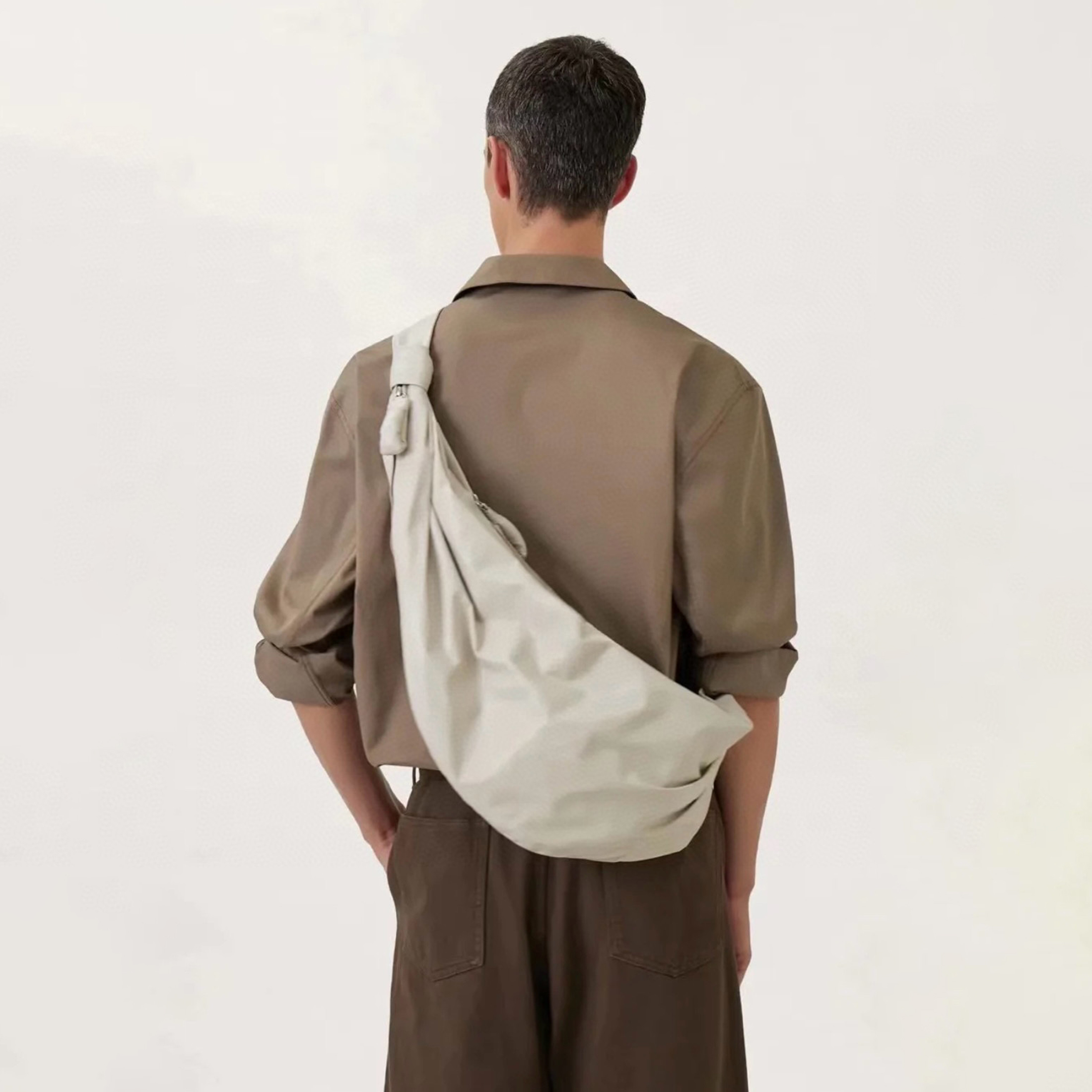 NIGO Lemaire Soft Croissant Leather Crossbody Bag Bags BG0027-LL0028-234 Ngvp #nigo6159