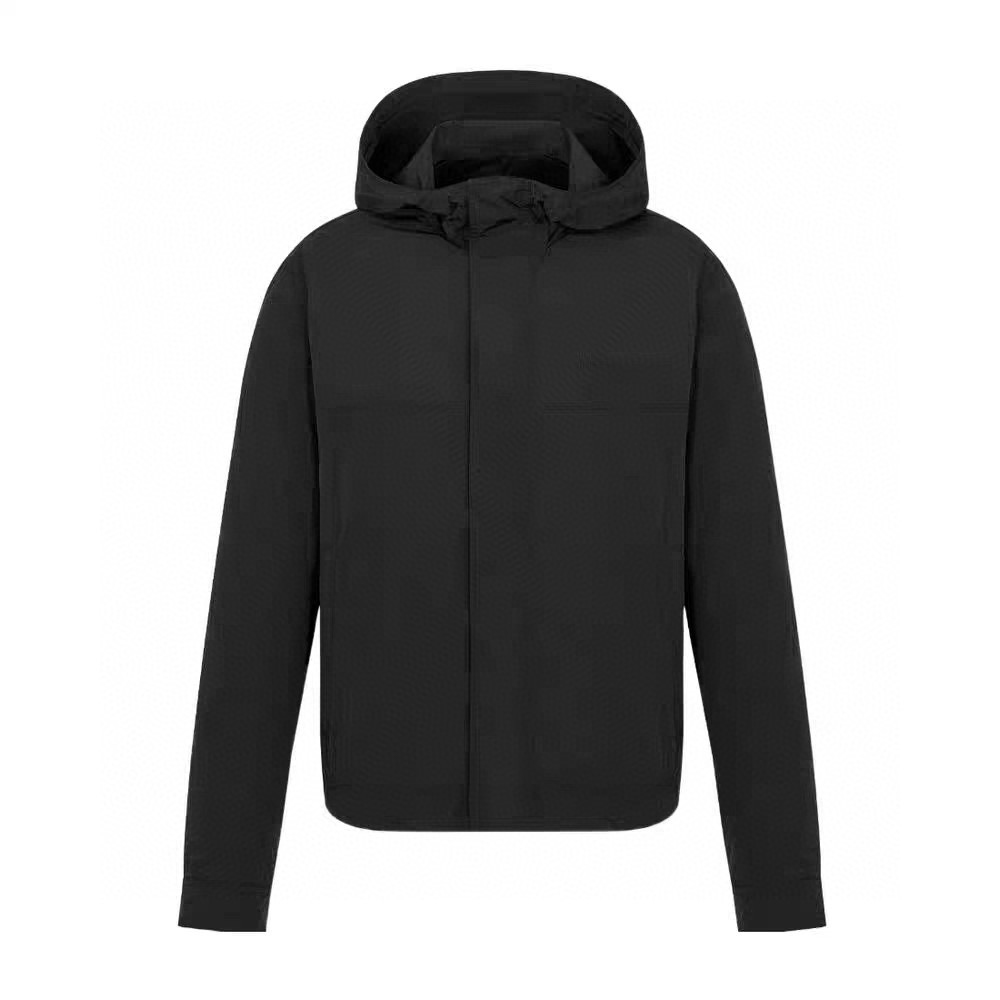 NIGO Dior Men's Spring and Autumn Black Logo Embroidery Zipper Hooded Jacket #nigo98646