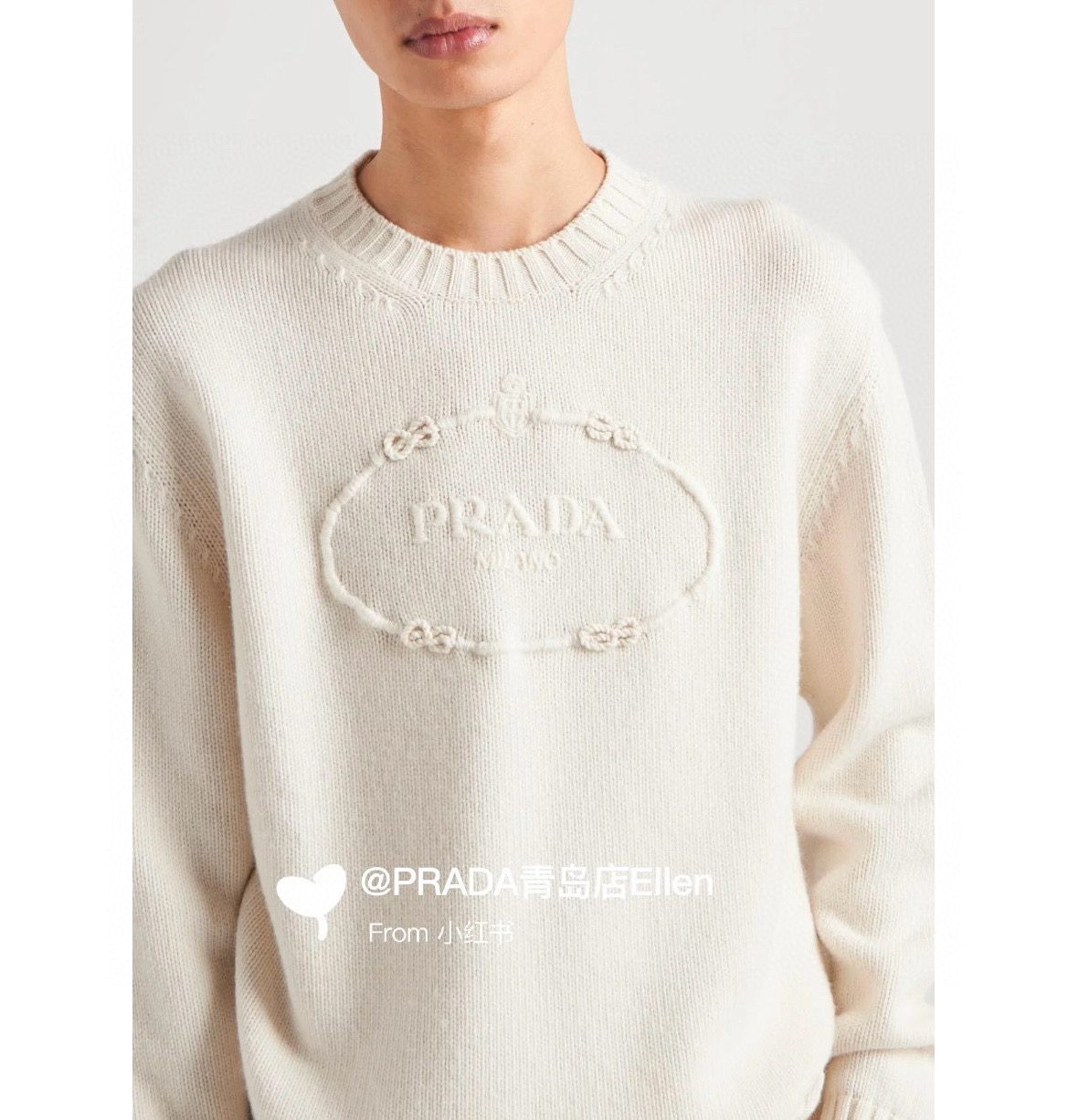 NIGO Prada Men's Spring and Autumn Solid Color Splicing Round Neck Embroidery Printed Logo Long Sleeve Sweater Pullover #nigo98666
