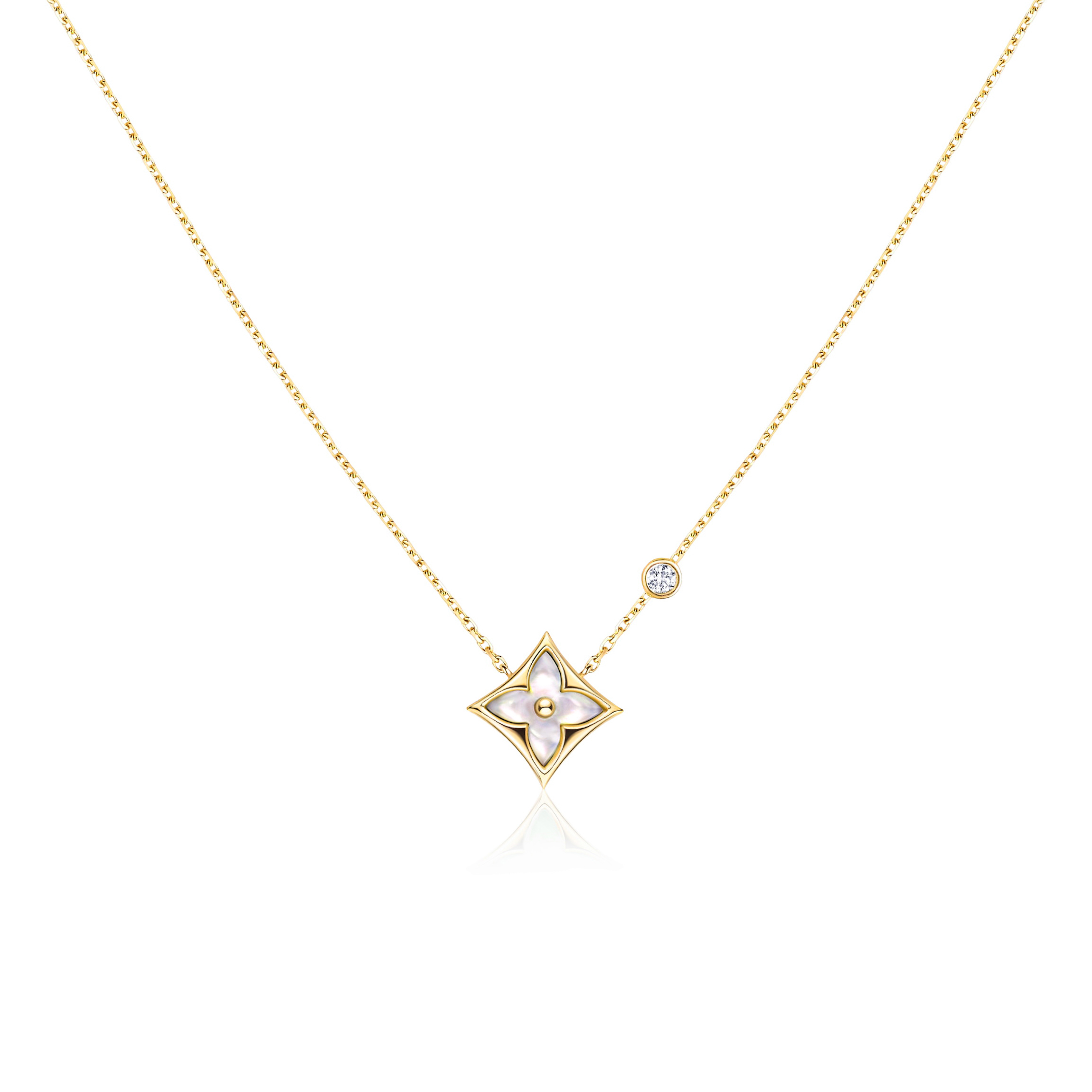 NIGO Louis Vuitton LV Color Blossom BB Floral Pendant Collarbone Chain Necklace Jewelry #nigo98659