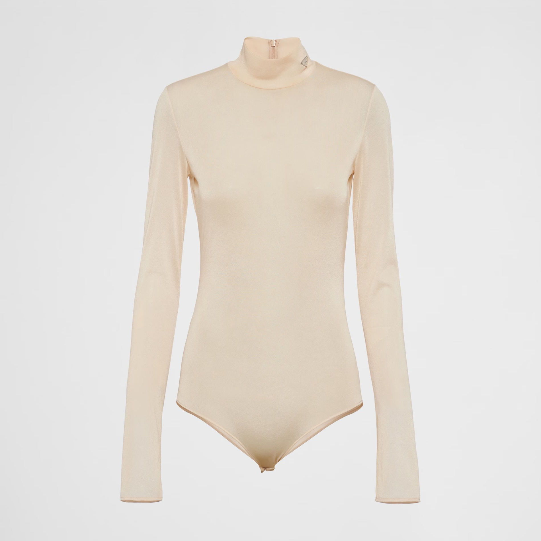 NIGO Prada Women's Spring and Autumn Solid Color High Neck Casual Long Sleeve One-piece Top #nigo98657