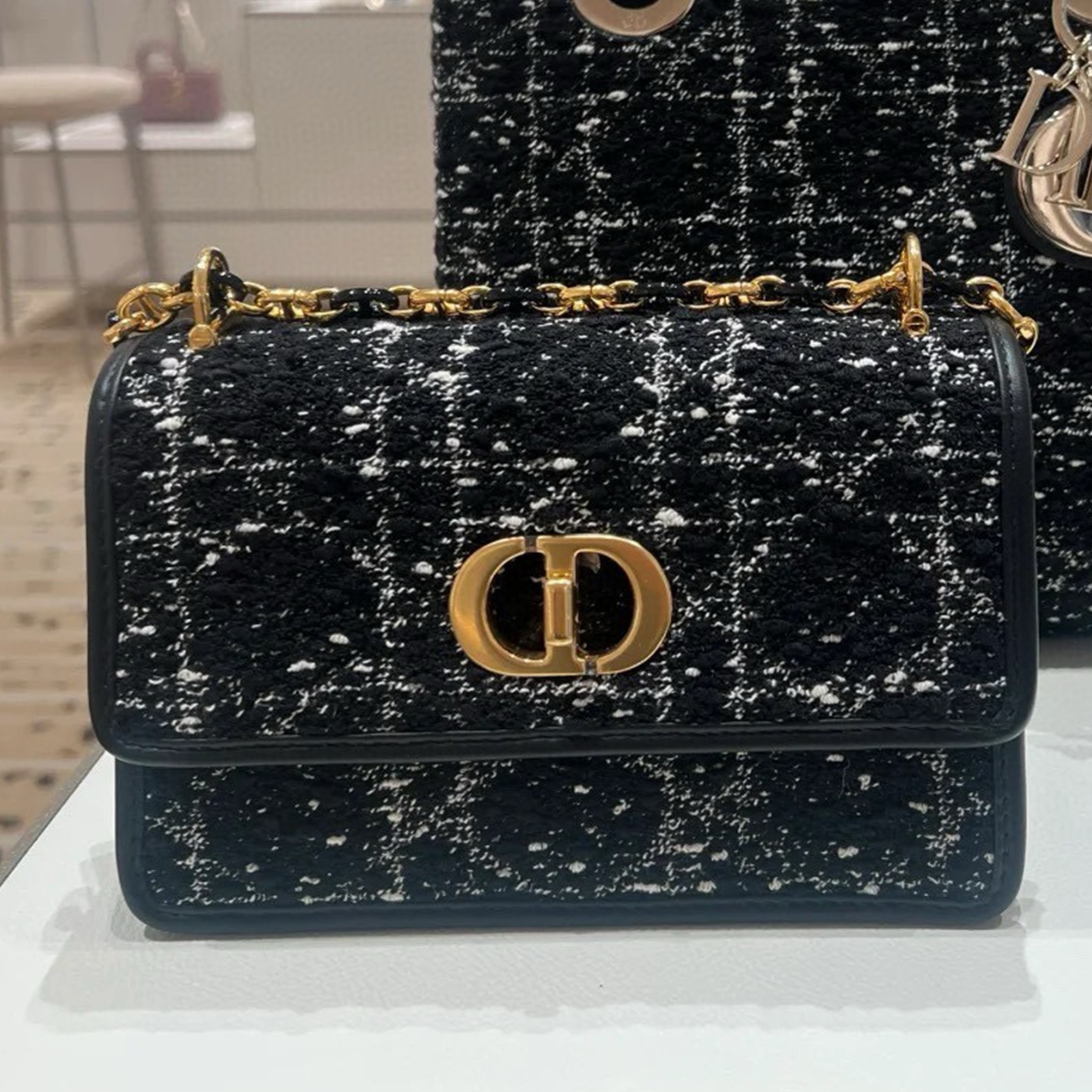 NIGO Dior Women's Spring And Summer Fashion Classic Logo Plaid Metal Accessories Handheld Diagonal Cross Large Capacity Bag #nigo98728