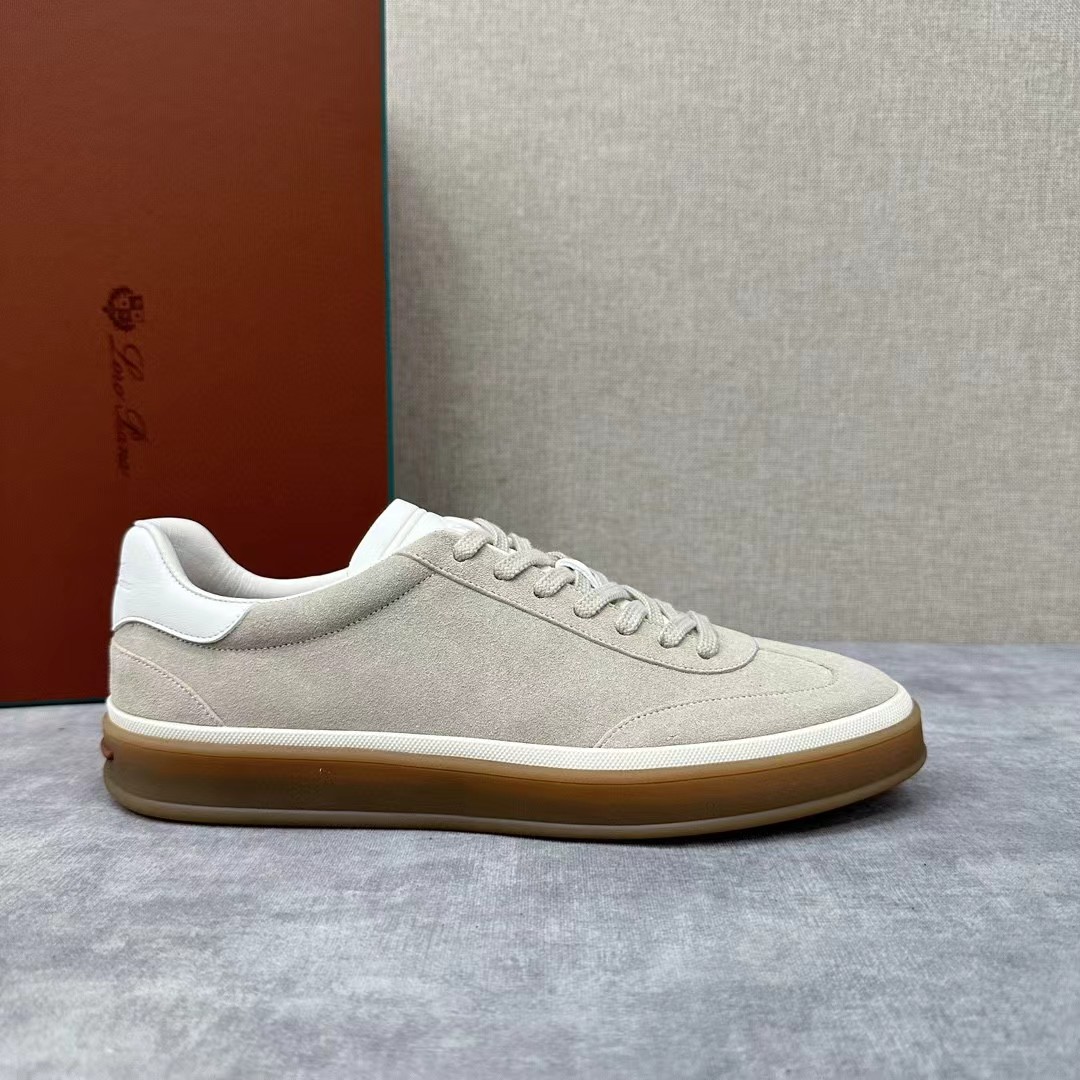 NIGO Loro Piana Men's Lychee Print Spliced Suede Fabric Color Clash Casual Board Shoes #nigo98732