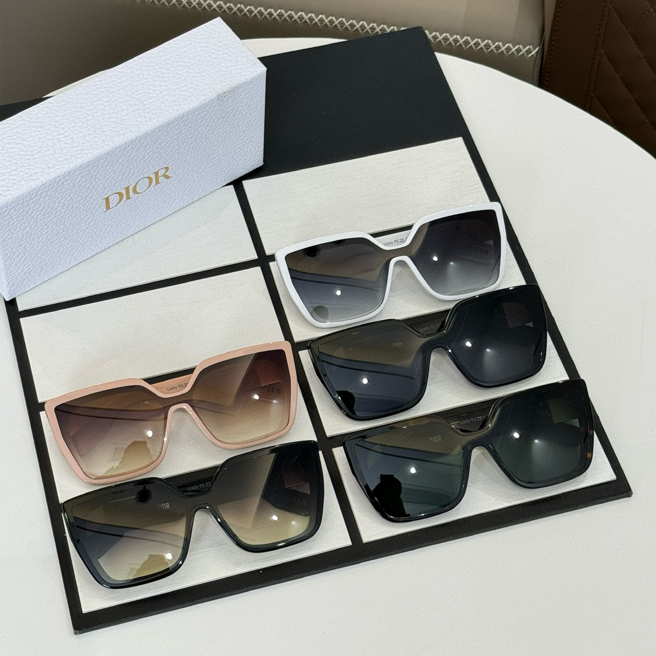 NIGO Dior Men's Women's Spring And Summer Fashion Temperament Color Blocking Sunglasses Luxury Temperament Sunglasses Ngvp #nigo7968