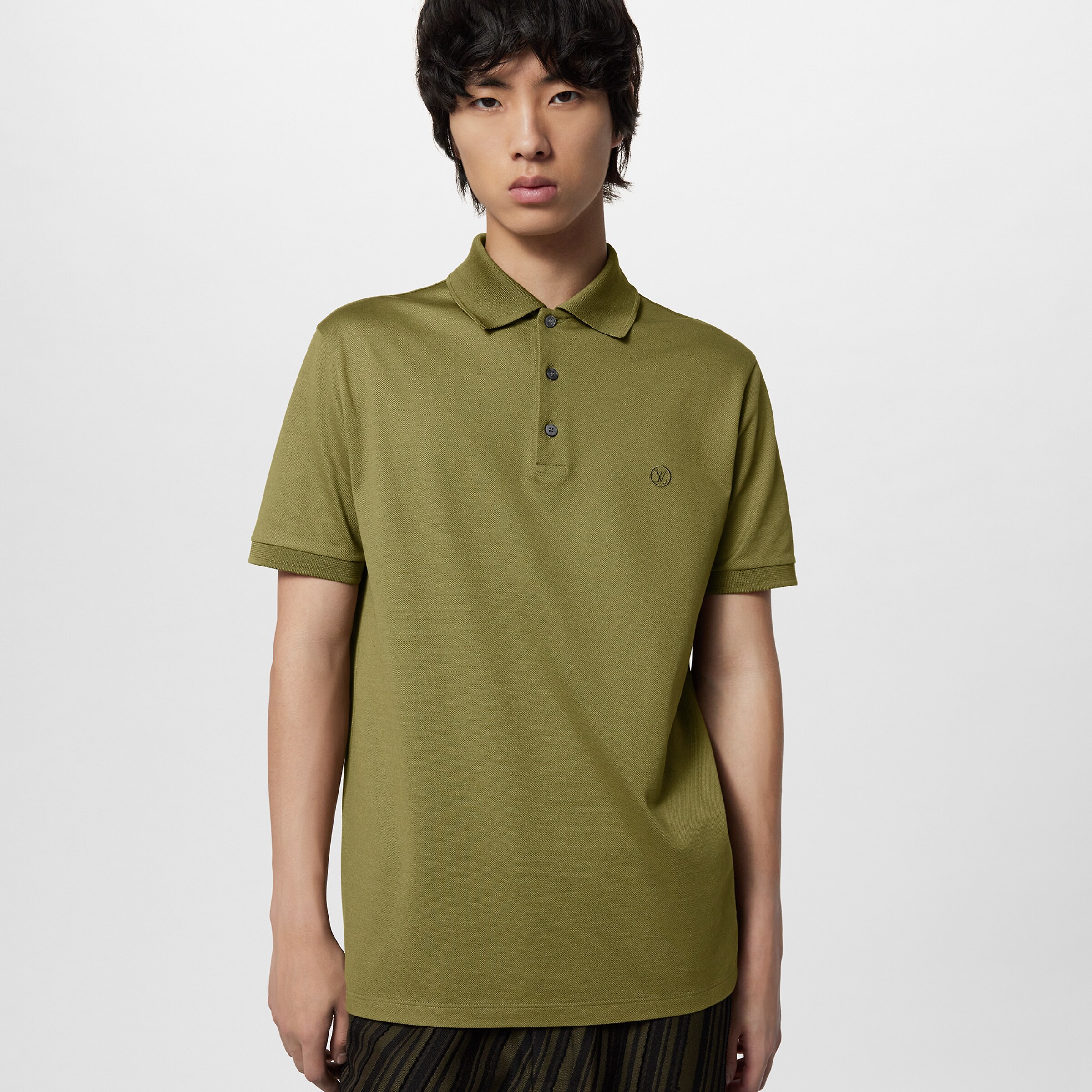 NIGO Louis Vuitton Men's Summer Solid Color Embroidered Logo Short Sleeve Polo Shirt T-Shirt #nigo98745