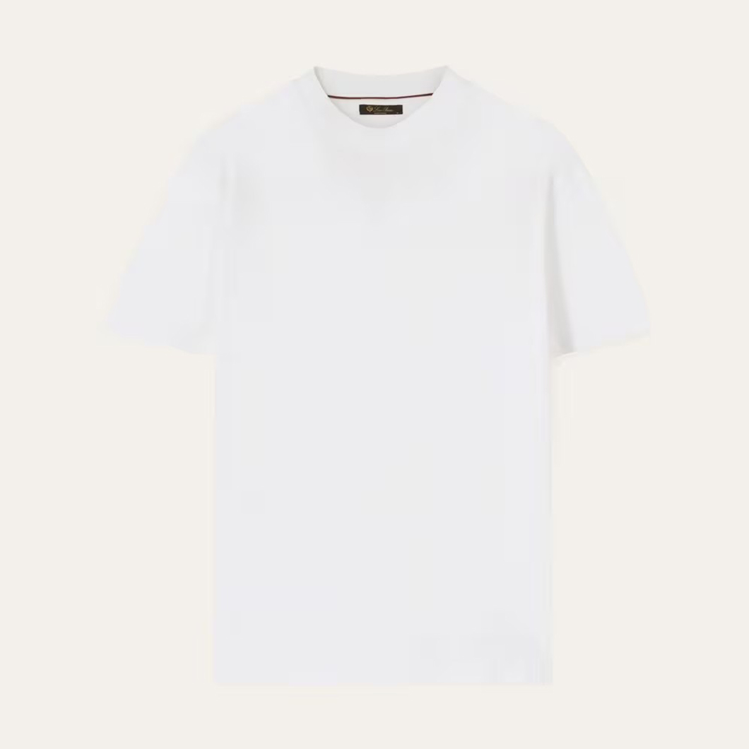 NIGO Loro Piana Men's Summer Solid Color Casual Fashion Round Neck Cotton Short Sleeve T-Shirt #nigo98734