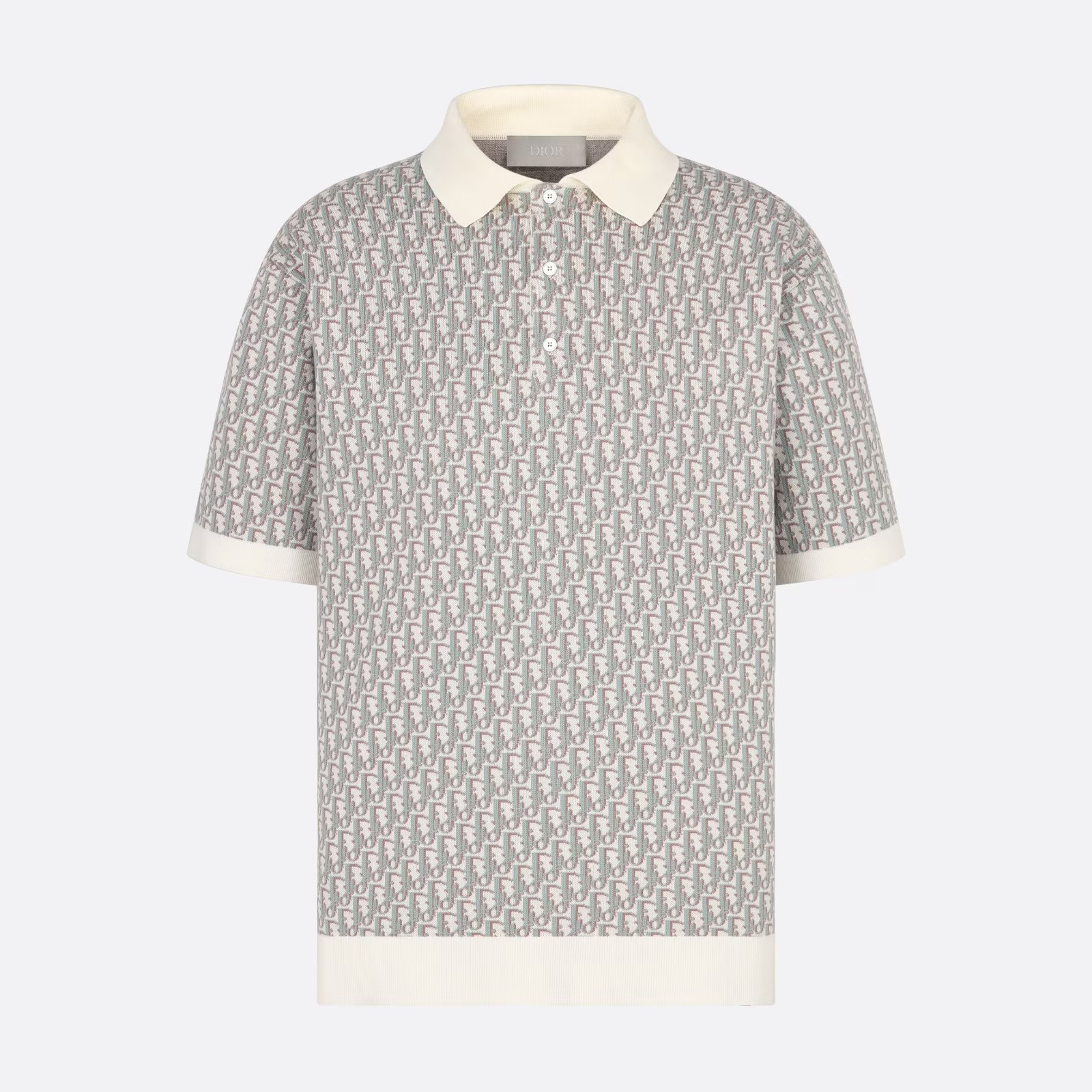 NIGO Dior Men's Summer Graphic All Over Print Polo Neck Straight Short Sleeve T-Shirt #nigo98753