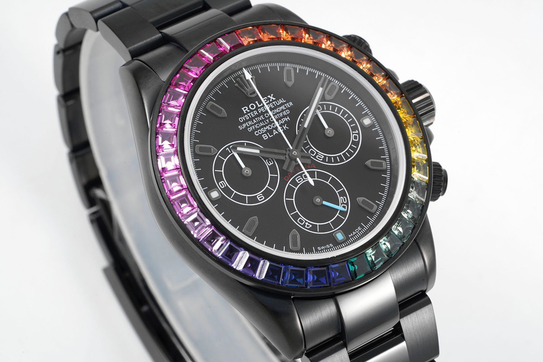 NIGO Rolex Men's Women's Fashion Luxury with Diamonds Black Casual Temperament Mechanical Watch #nigo98767