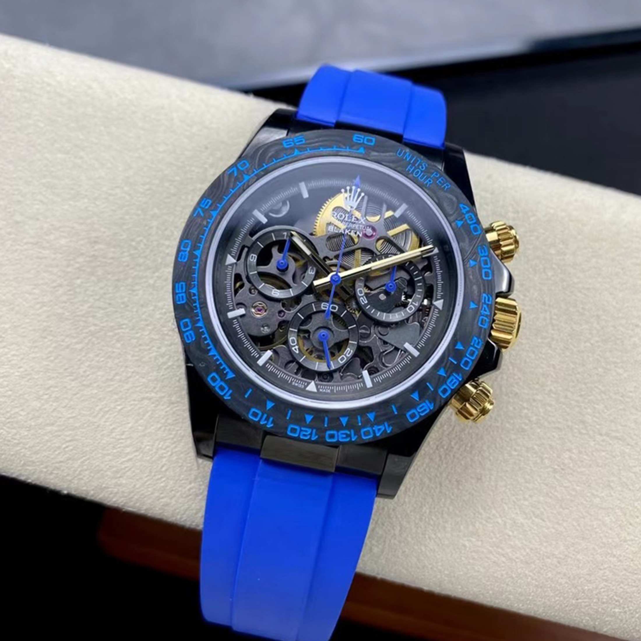NIGO Rolex Men Women Fashion Luxury Blue Casual Temperament Mechanical Watch #nigo98766