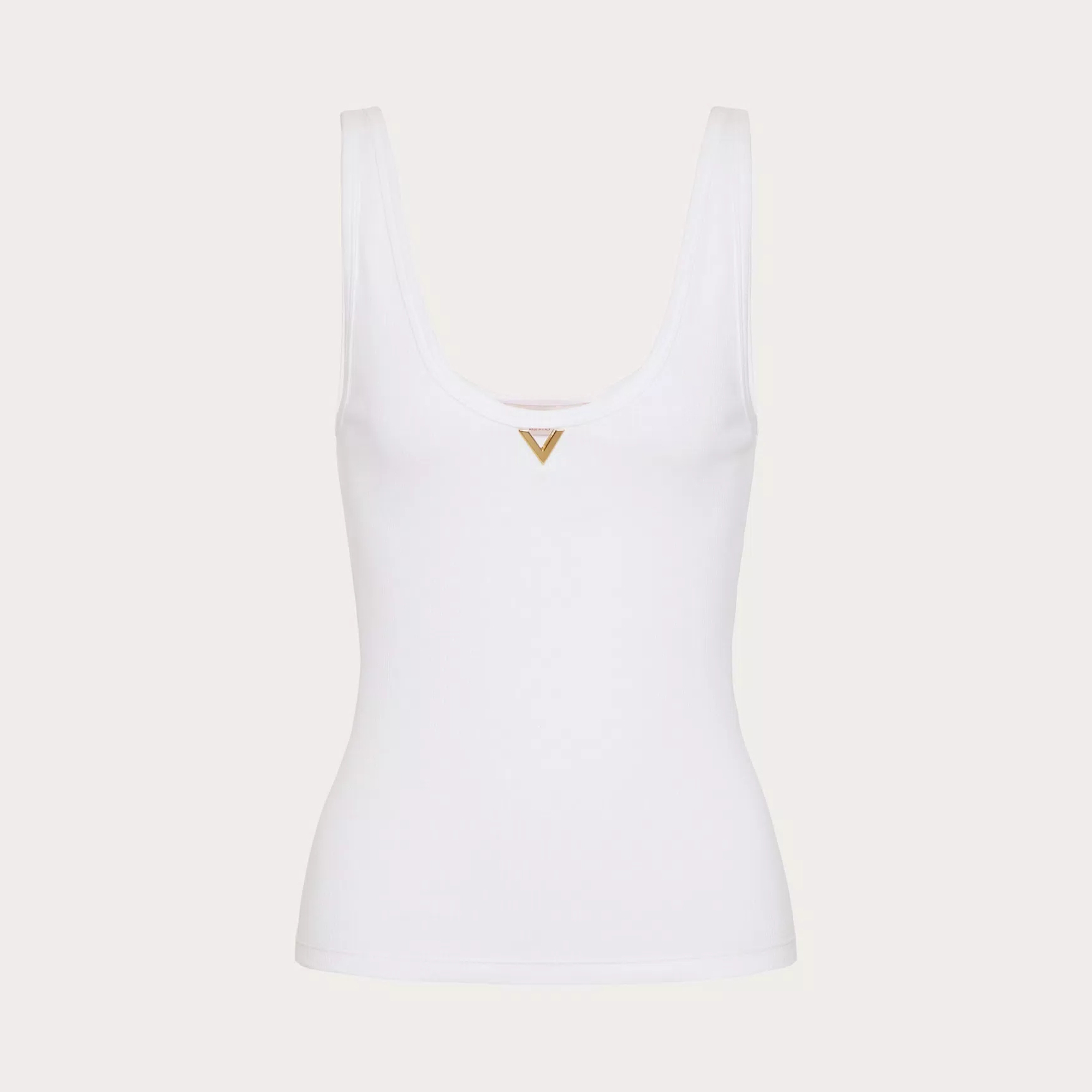 NIGO Valentino Women's Summer Solid Color Round Neck Slim Ribbed Cotton Sleeveless Tank Top Ngvp #nigo7987