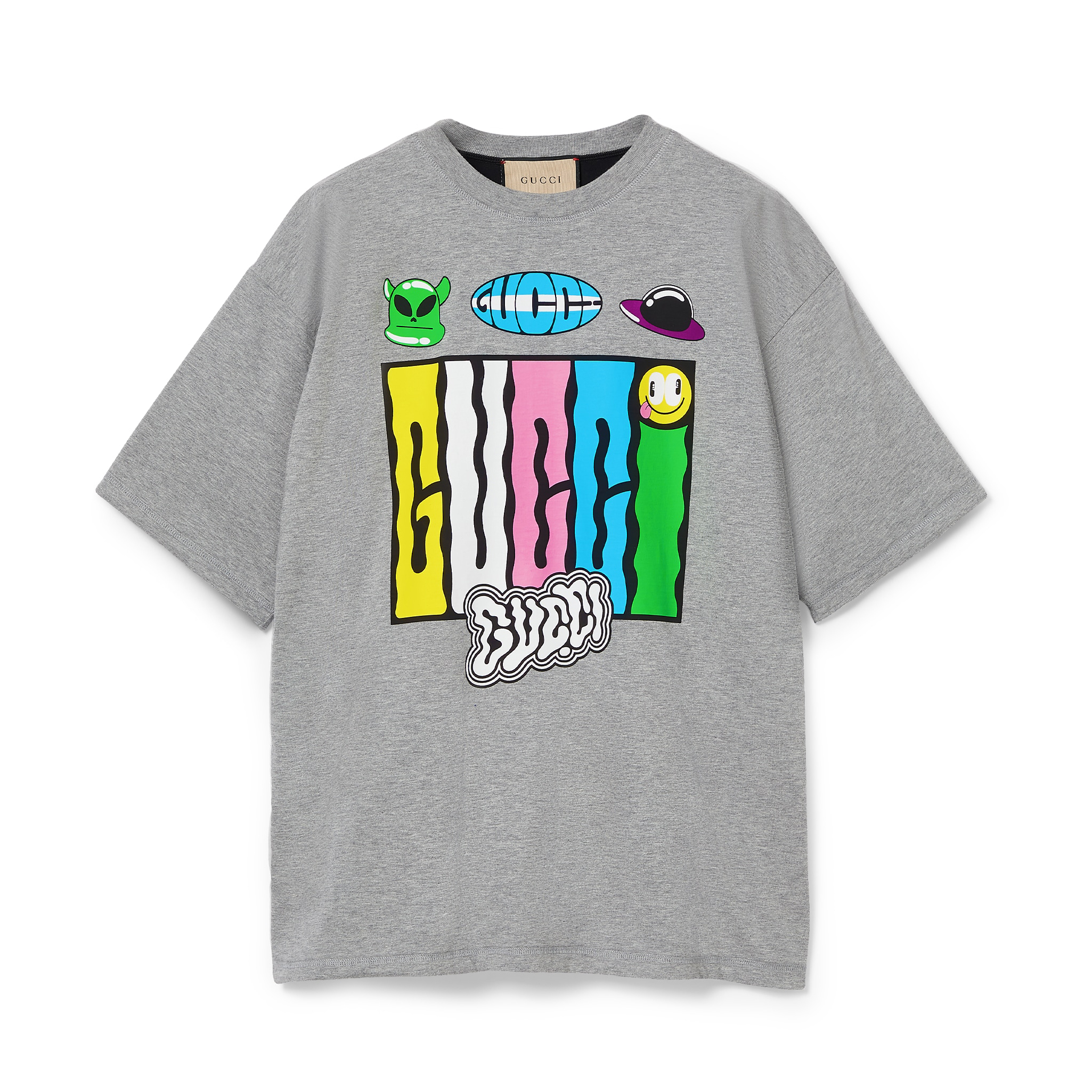 NIGO Gucci Men's Summer Cartoon Logo Letter Printed Double Side Wear Round Neck Short Sleeve T-Shirt #nigo98788