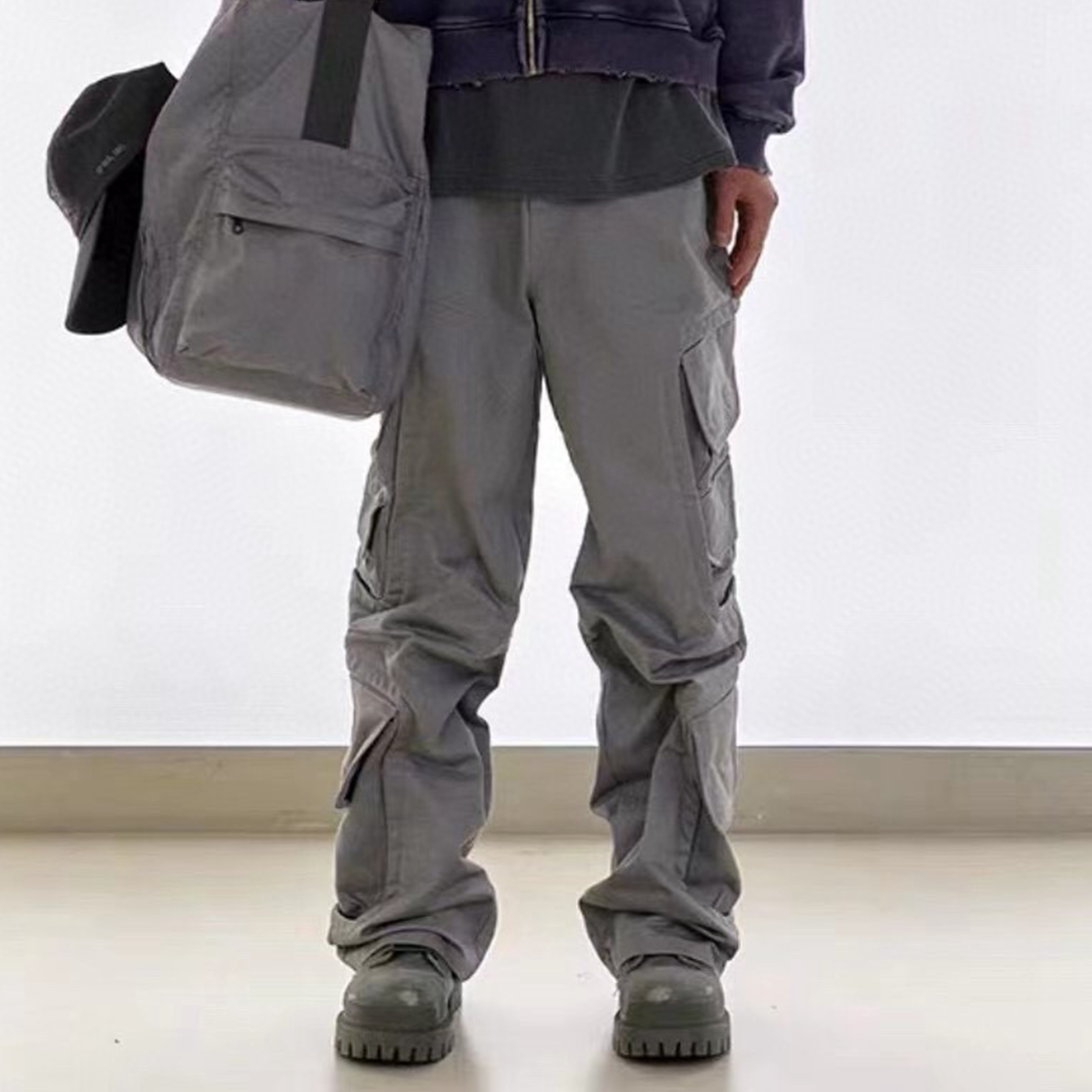 NIGO Far archive Men's Spring And Fall Fashion Trend Cotton Multi-pocket Retro Work Pants Straight Casual Pants Ngvp #nigo7981