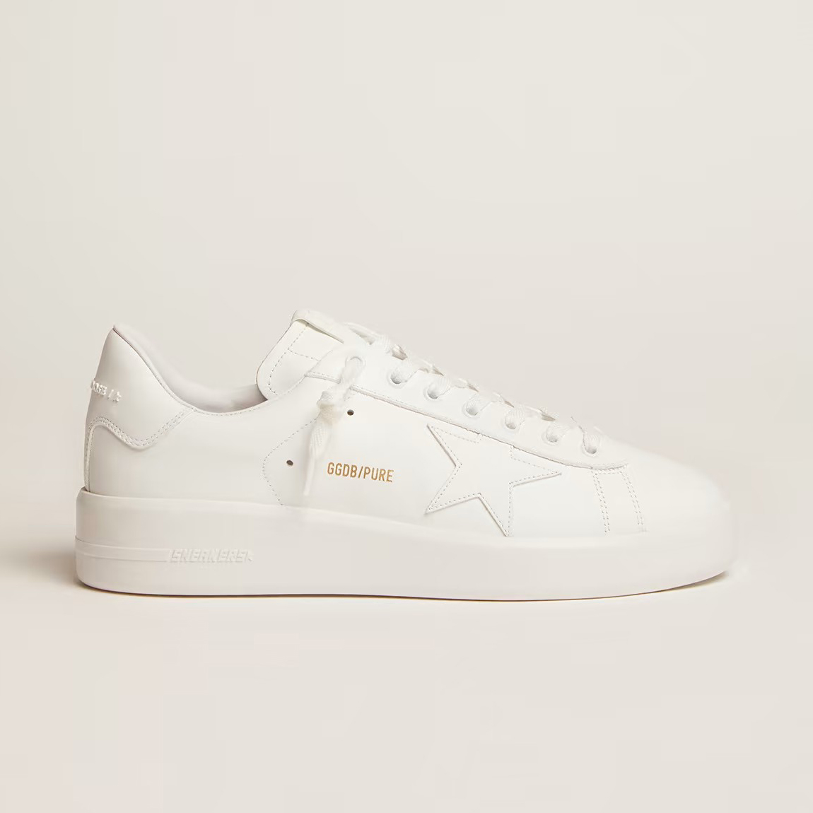 NIGO Golden Goose Purestar Men's and Women's White Calfskin Lace Up Flat Low Top Sports Casual Shoes #nigo98795