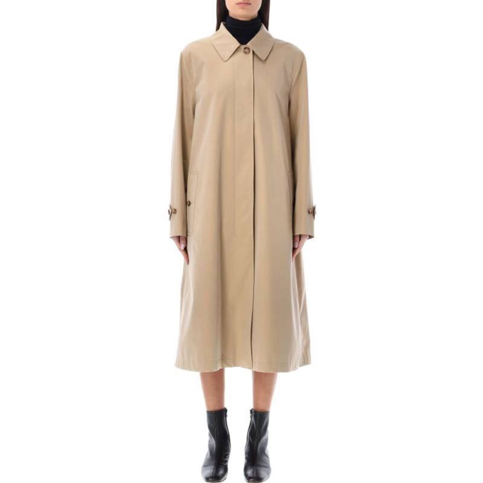 NIGO Burberry Women's Spring And Autumn Khaki Single Breasted Lapel Long Windbreaker Jacket #nigo98819