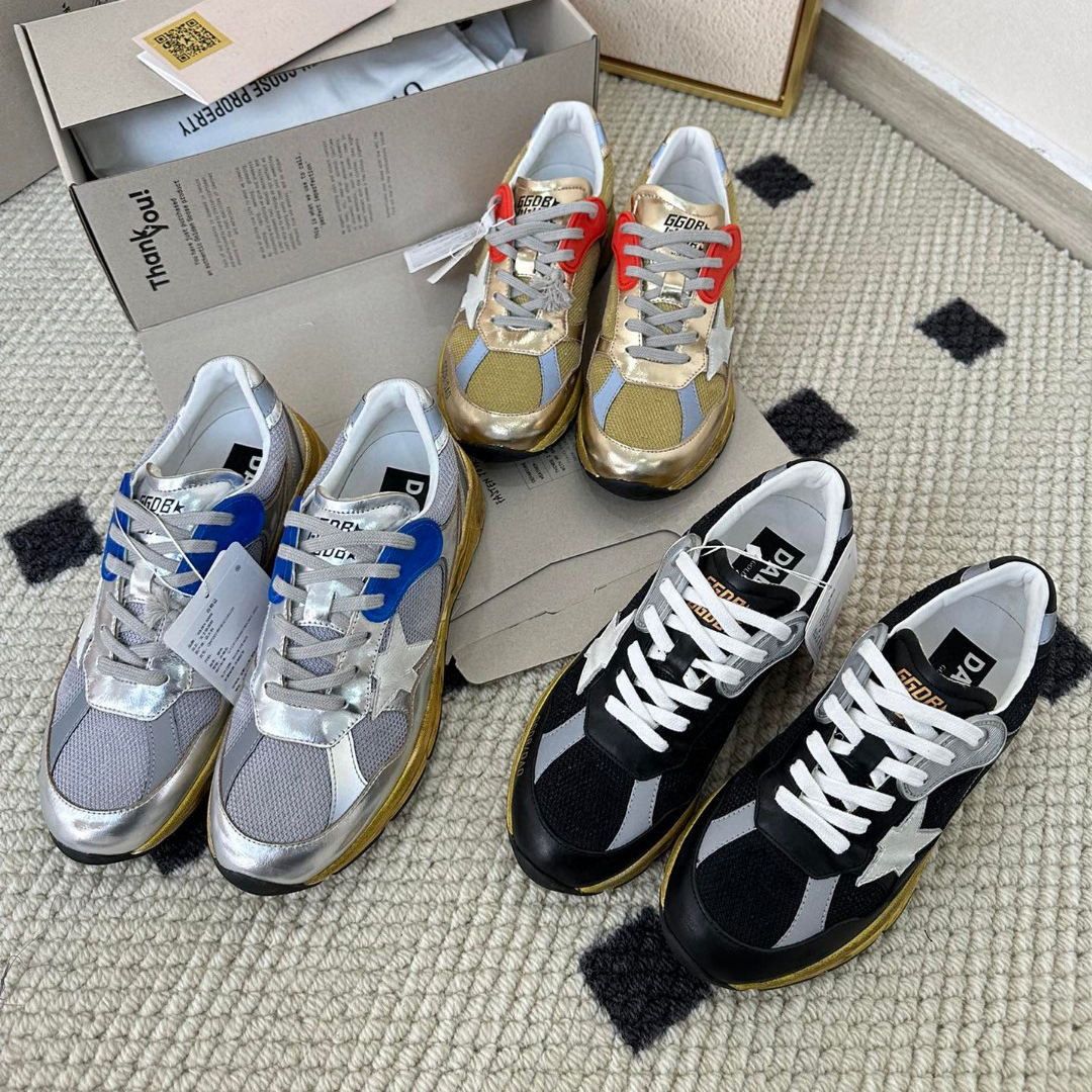 NIGO Golden Goose Men's Women's Dad-star Mesh Stars Bright Colors Sneakers Shoes #nigo98835