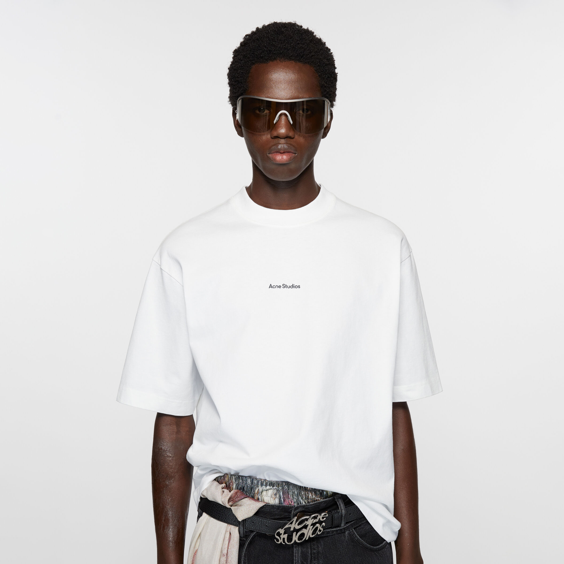 NIGO Acne Studios Men's Summer Solid Color Logo Printed Round Neck Cotton Short Sleeve T-Shirt #nigo98862