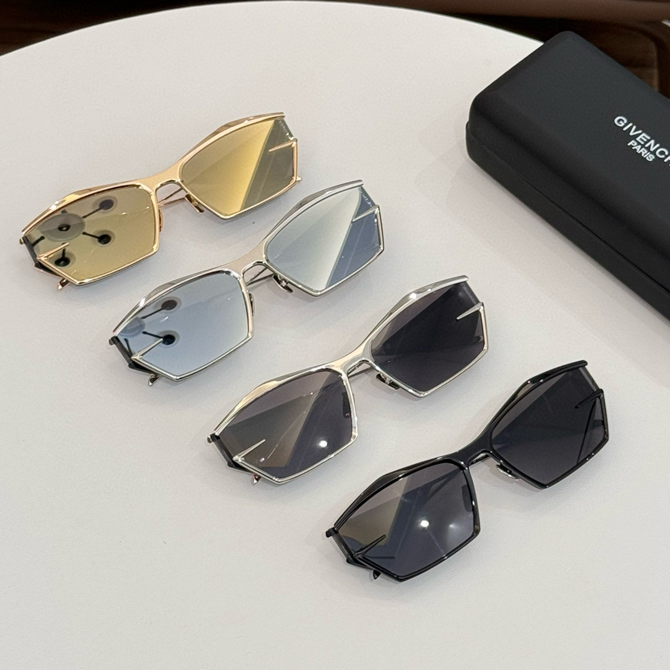 NIGO Givenchy Men Women Fashion Trend Cool Sunscreen Sunglasses High Street Metal Frame Tinted Sunglasses Nvgp #nigo8125