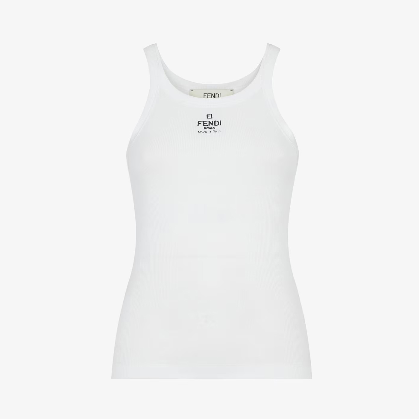 NIGO Fendi Women's Summer Embroidery Logo Solid Color Sleeveless Slim Camisole Tank Top Vest #nigo98865