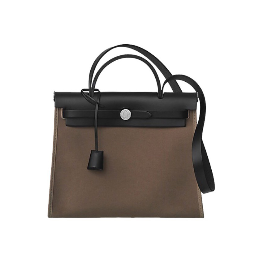 NIGO Hermes Men's And Women's Canvas Collocation Cowhide Handheld Single Shoulder Diagonal Cross Bag Bags #nigo98876