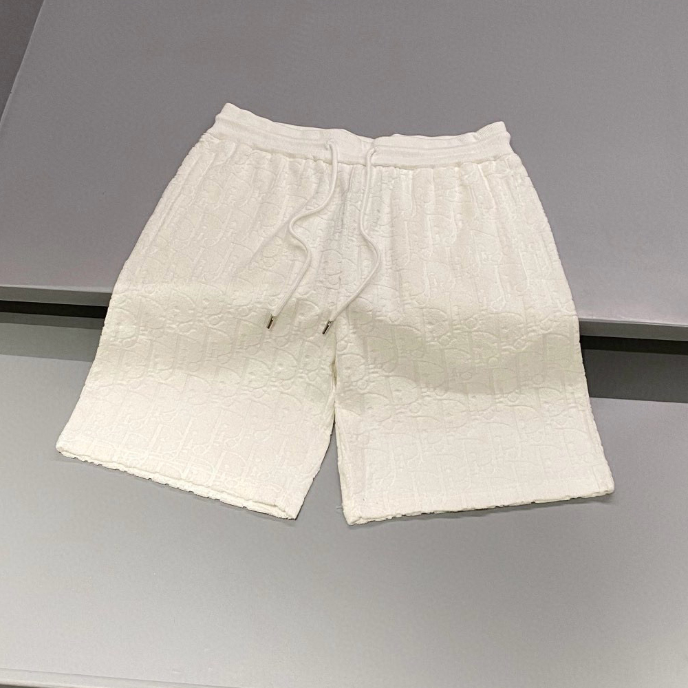NIGO Dior Men's Summer Monogrammed Jacquard Solid Color Lace-Up Shorts Pants #nigo98871