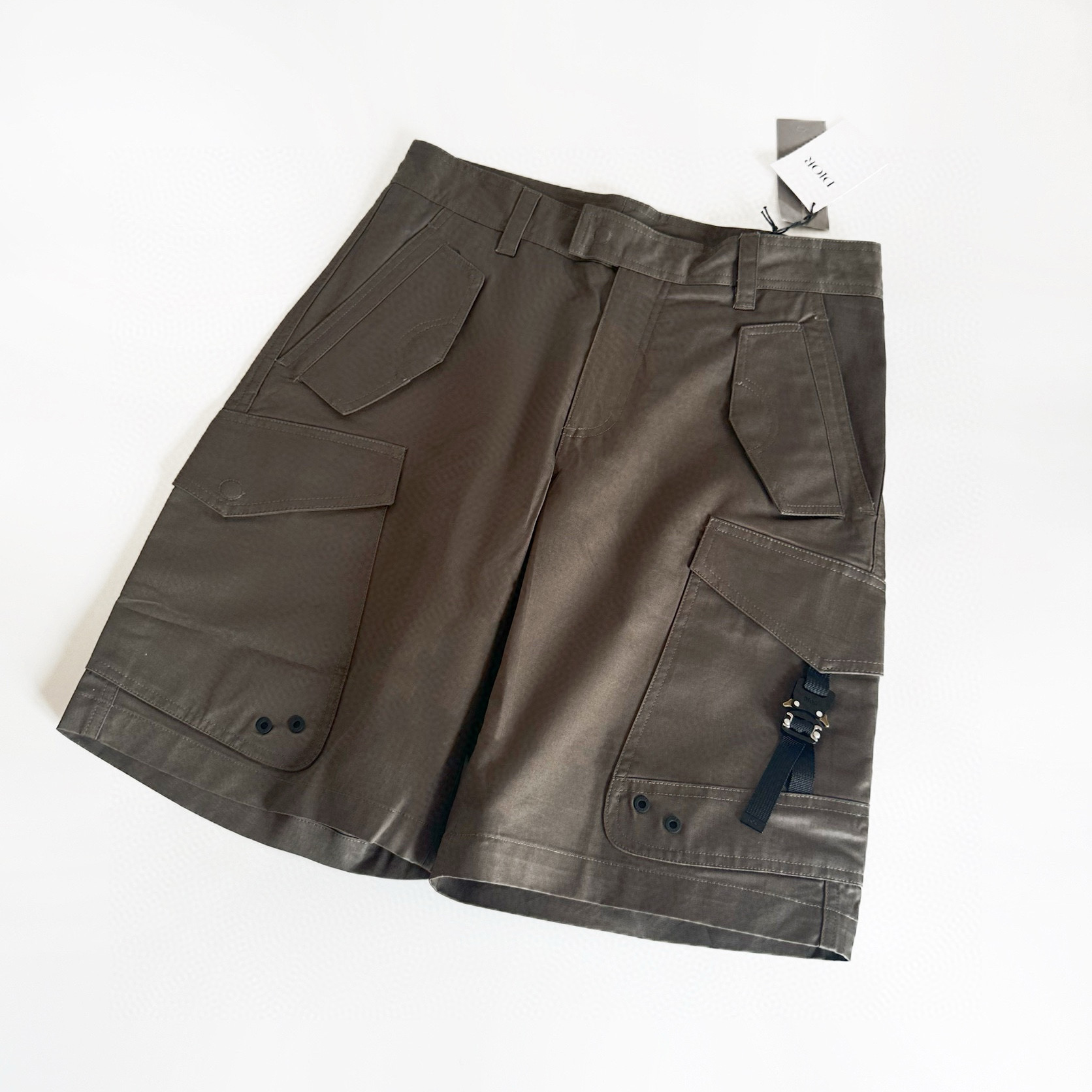 NIGO Dior Men's Summer Solid Color Mid Waist Buttoned Casual Polyester Shorts Pants #nigo98884