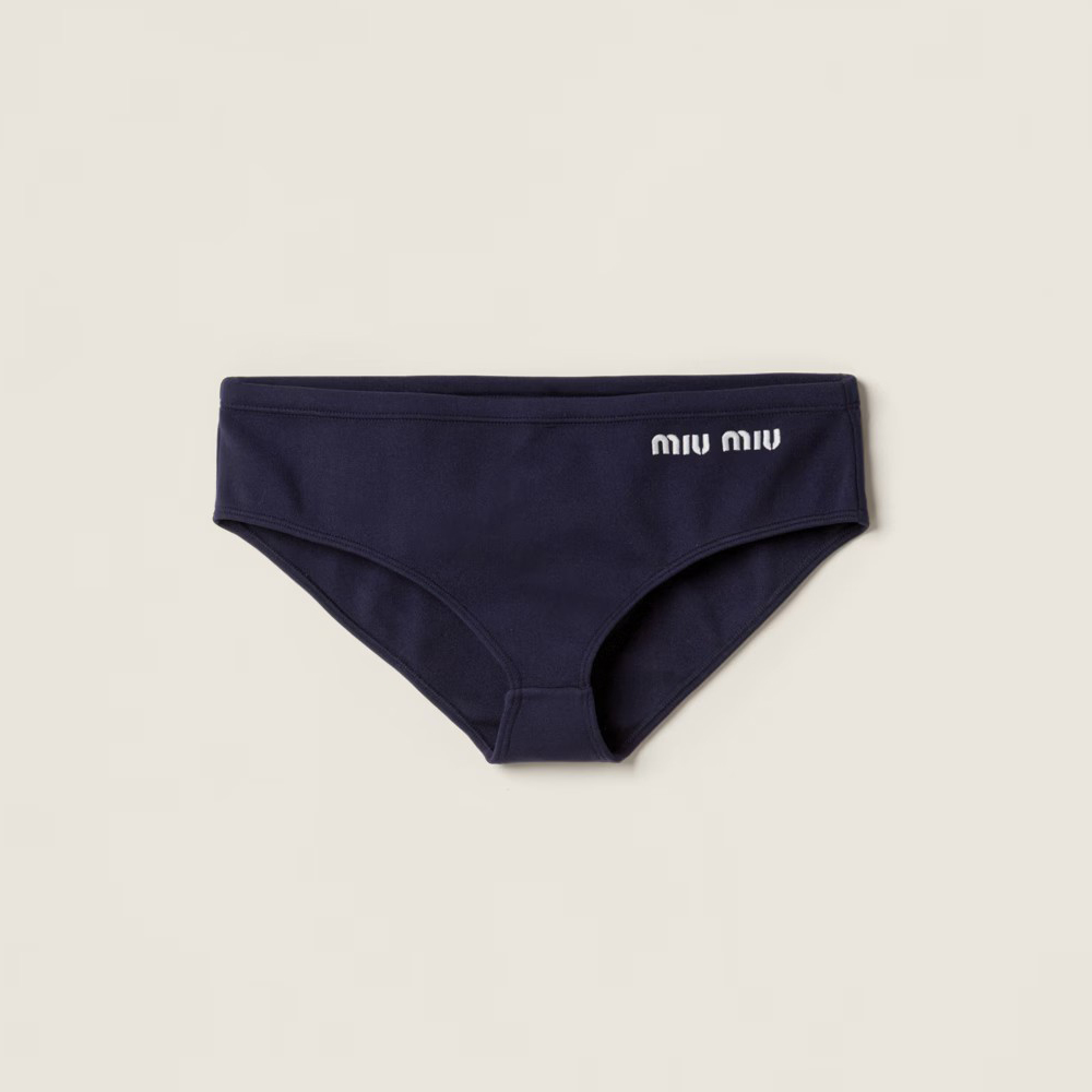 NIGO MiuMiu Women's Solid Color Logo Letter Embroidered Bikini Panties Underpants #nigo98892