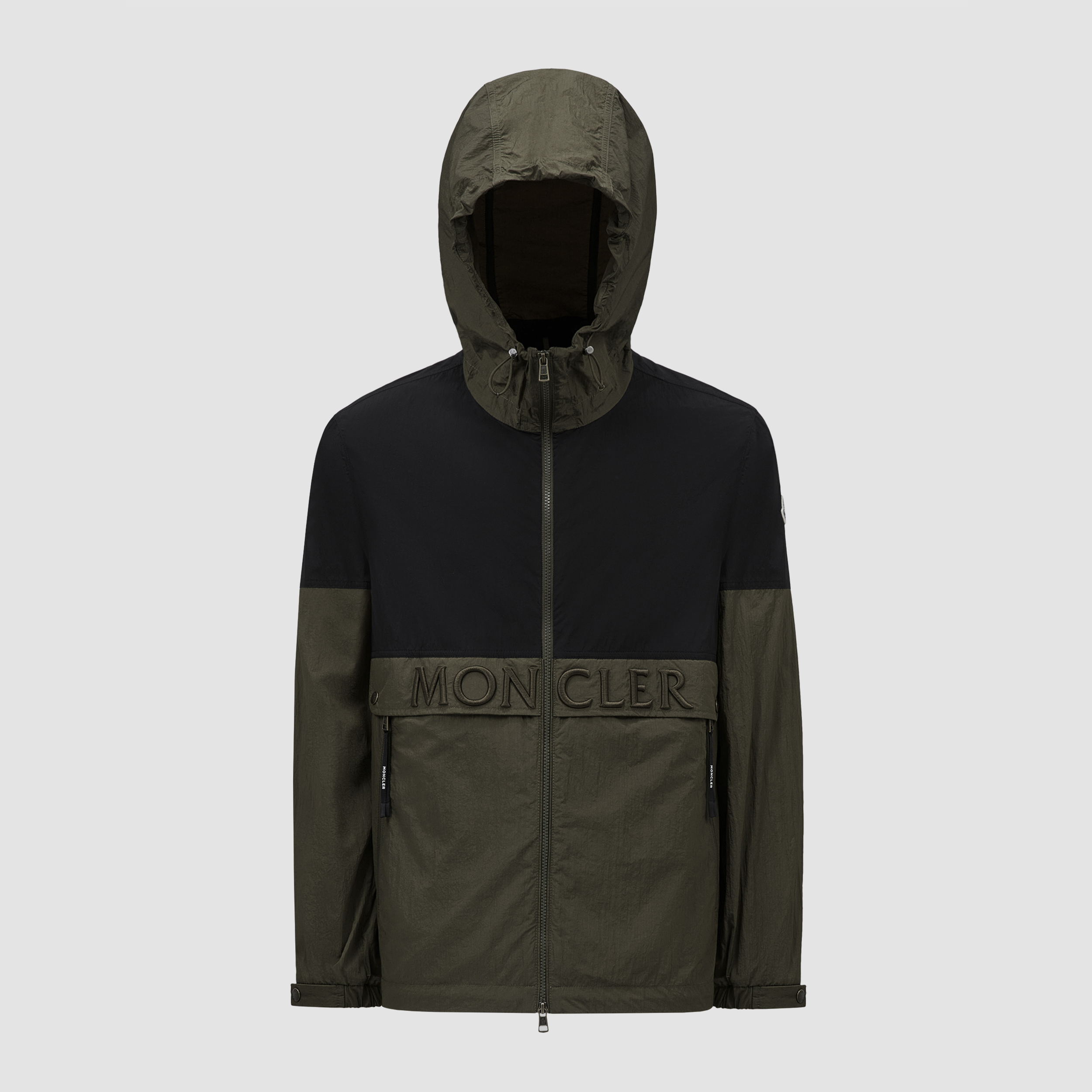 Nigo Moncler Men's Spring and Autumn Black Green Zipper Loose Hooded Long Sleeve Jacket #nigo98888