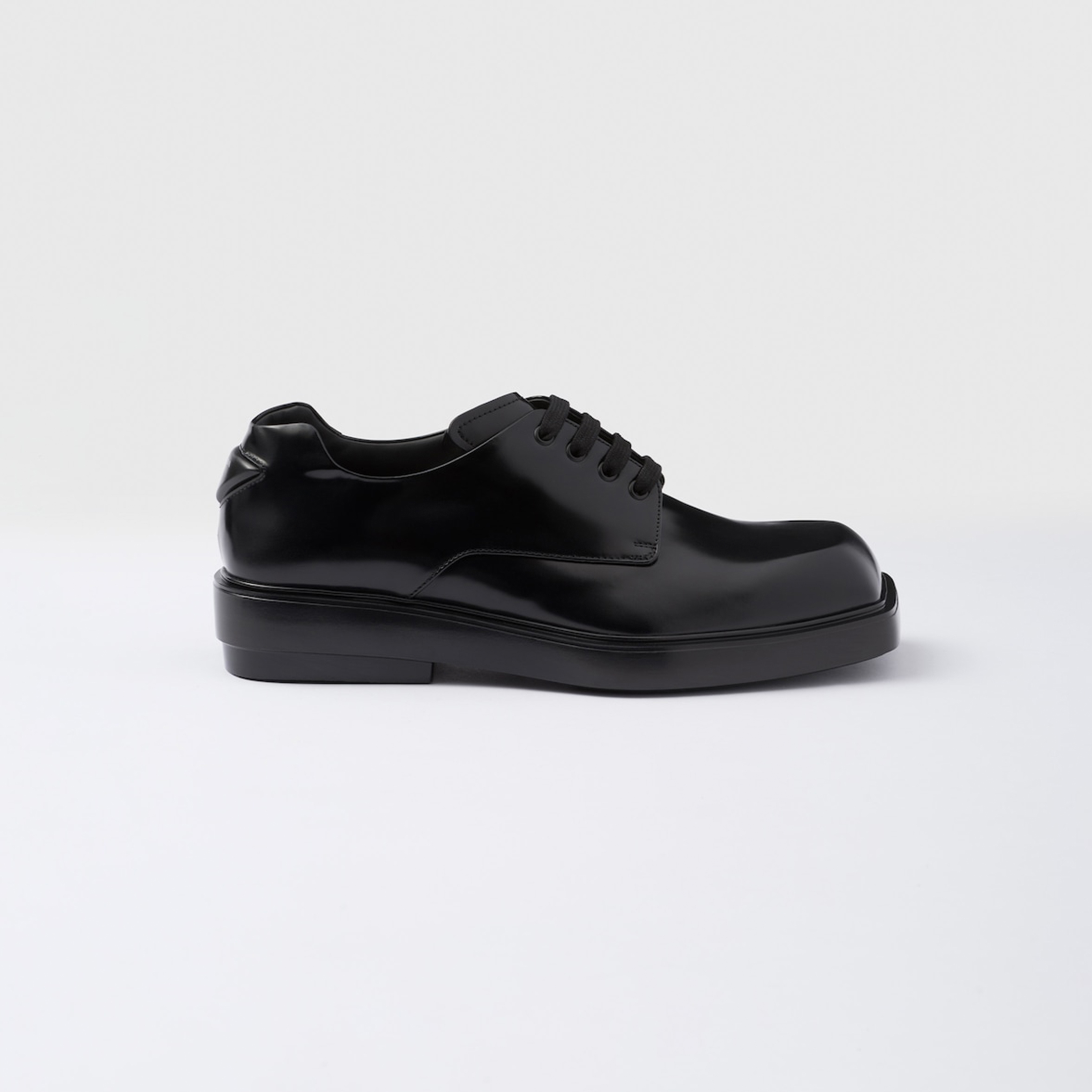 NIGO Prada Men's and Women's Four Seasons Bright Leather Lace up Derby Shoes Fashion Casual Black Square Head Fashion Leather Shoes Lefu Shoes Ngvp #nigo8161