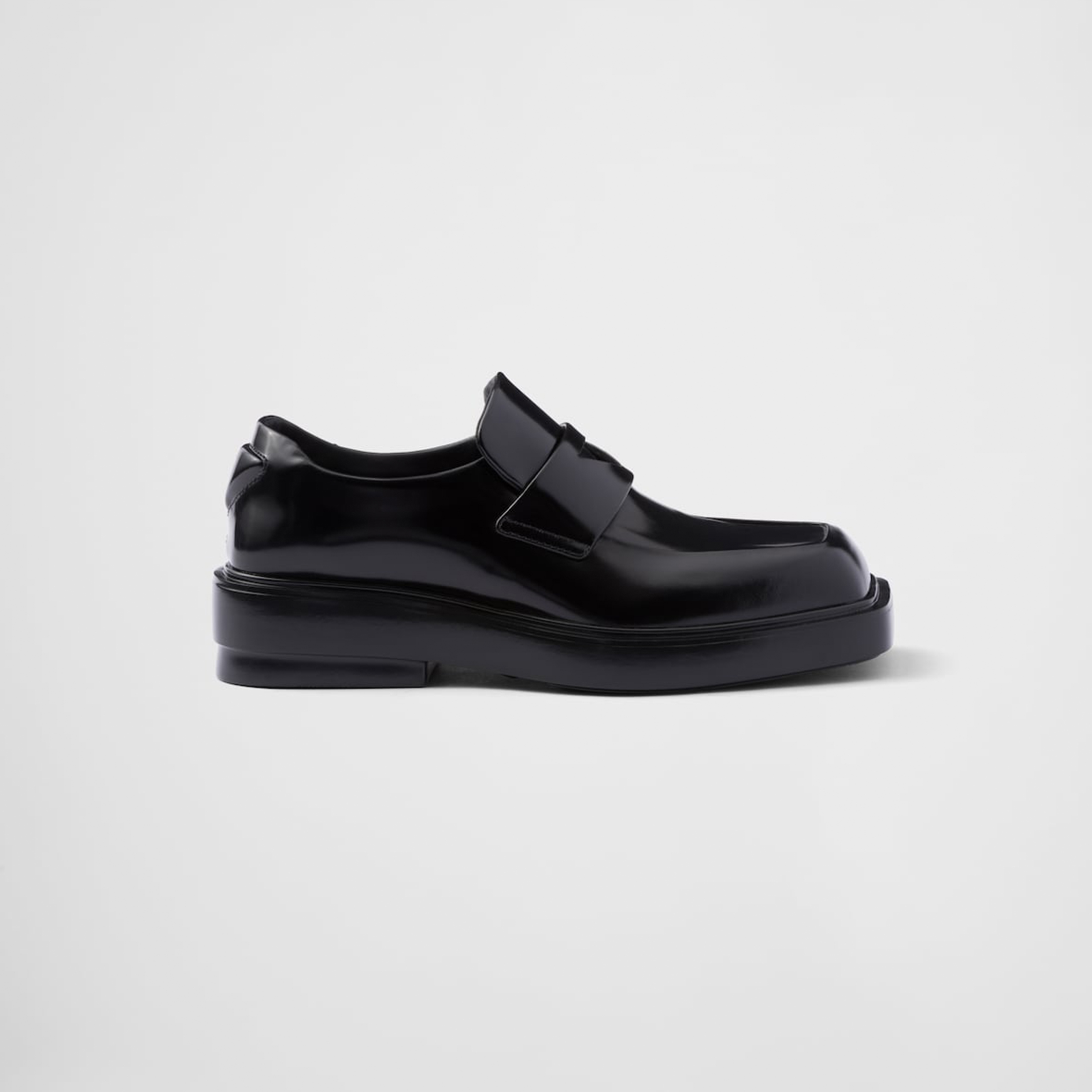 NIGO Prada Men's and Women's Four Seasons Bright Leather Lace up Derby Shoes Fashion Casual Black Square Head Fashion Leather Shoes Lefu Shoes Ngvp #nigo8161