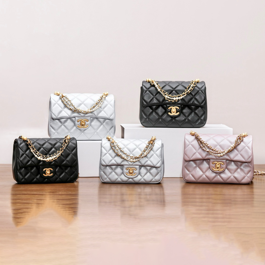 NIGO Chanel Women's Solid Color Sheepskin Mini Mouth Cover Bag Chain Shoulder Bags #nigo98938