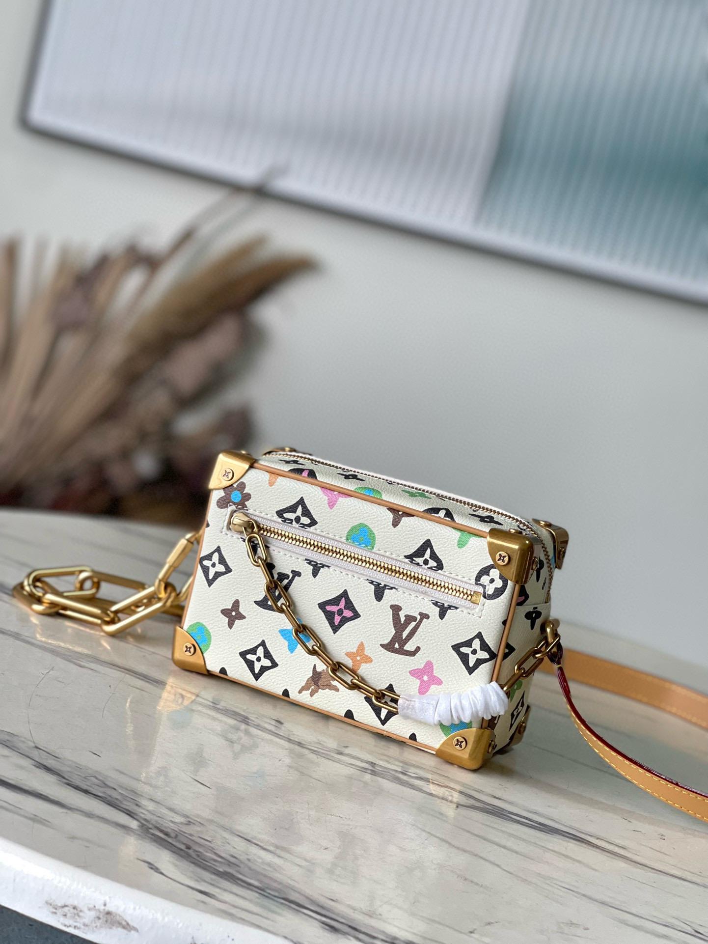 NIGO Louis Vuitton Mini Soft Trunk Men's Old Flower Cowhide Canvas Tote Shoulder Crossbody Bag Bags #nigo98933