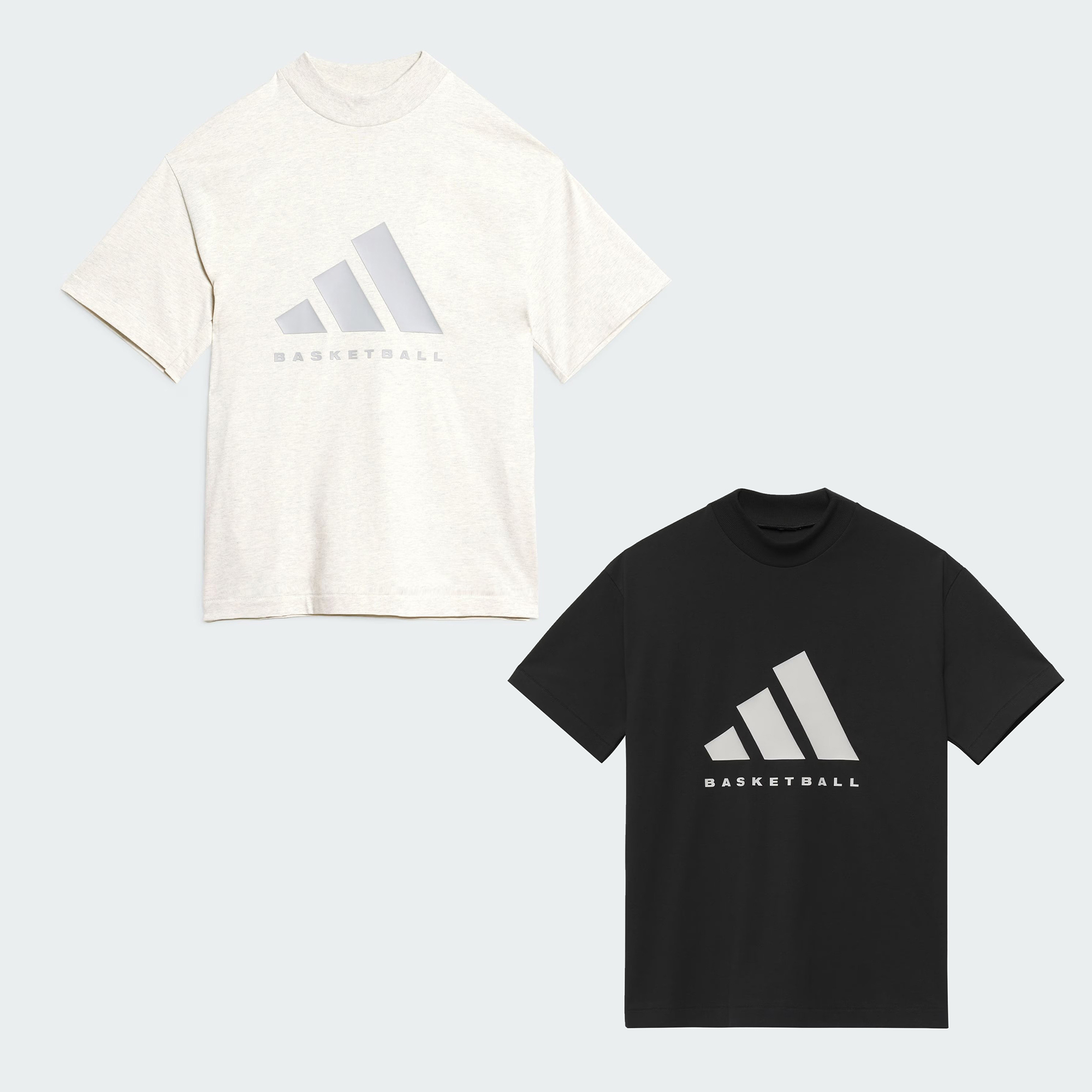 NIGO Adidas Basketball 2024 Chapter 02 Series oversize Men's Summer Solid Color Loose Short Sleeve Two Piece T-Shirt #nigo98949