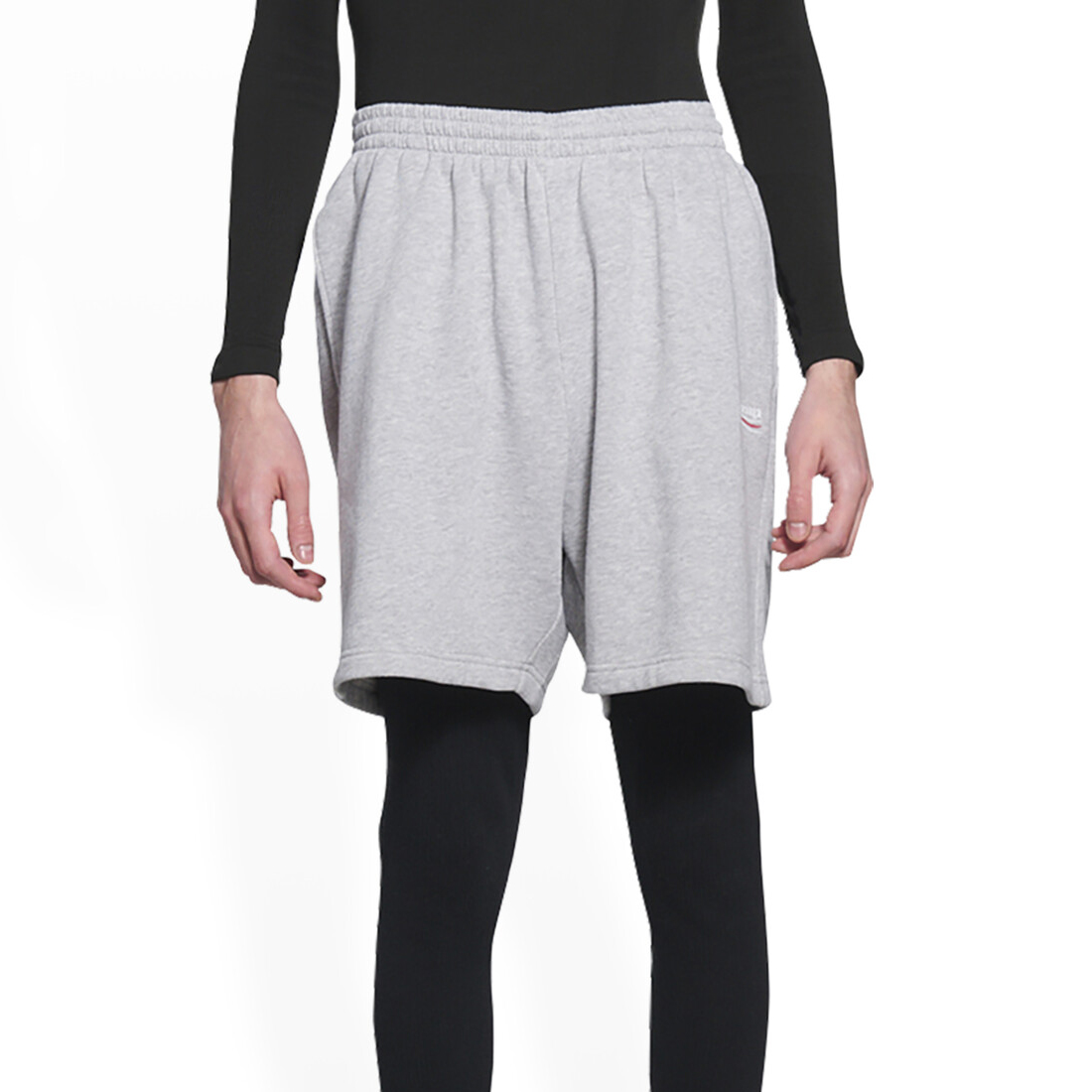 NIGO Balenciaga Men's Summer Solid Color Letter Print Elastic Waist Casual Shorts Pants #nigo98974