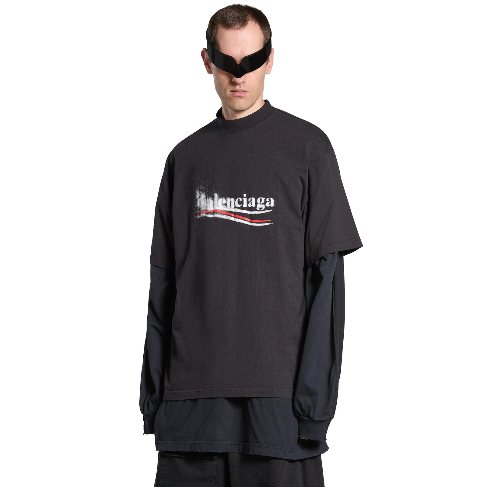 NIGO Balenciaga Men's and Women's Summer Letters Printed Round Neck Short Sleeve T-Shirt #nigo98966