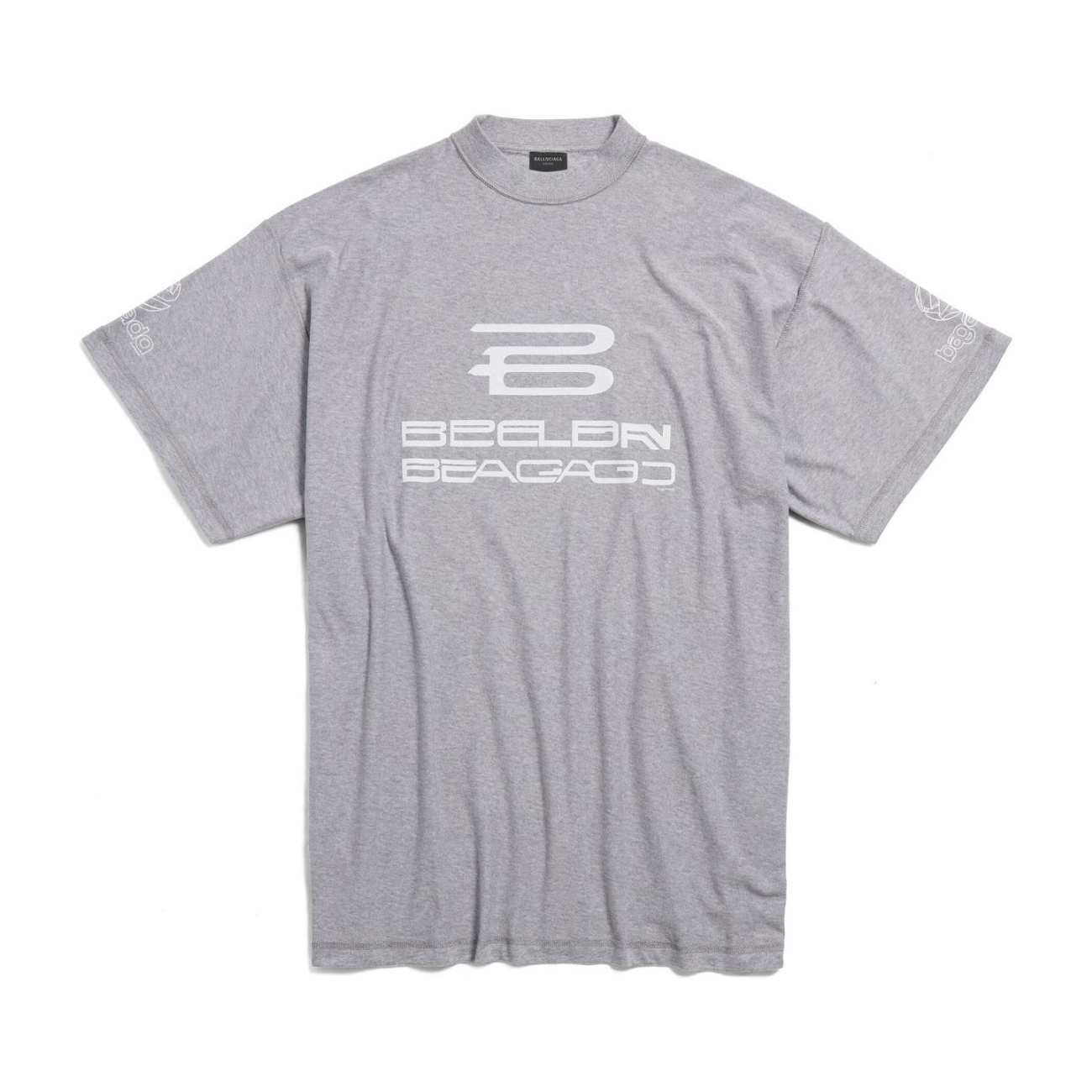 NIGO Balenciaga Men's Summer Do-Over Letter Printed Plain Knit Cotton Round Neck Short Sleeve T-Shirt #nigo98971