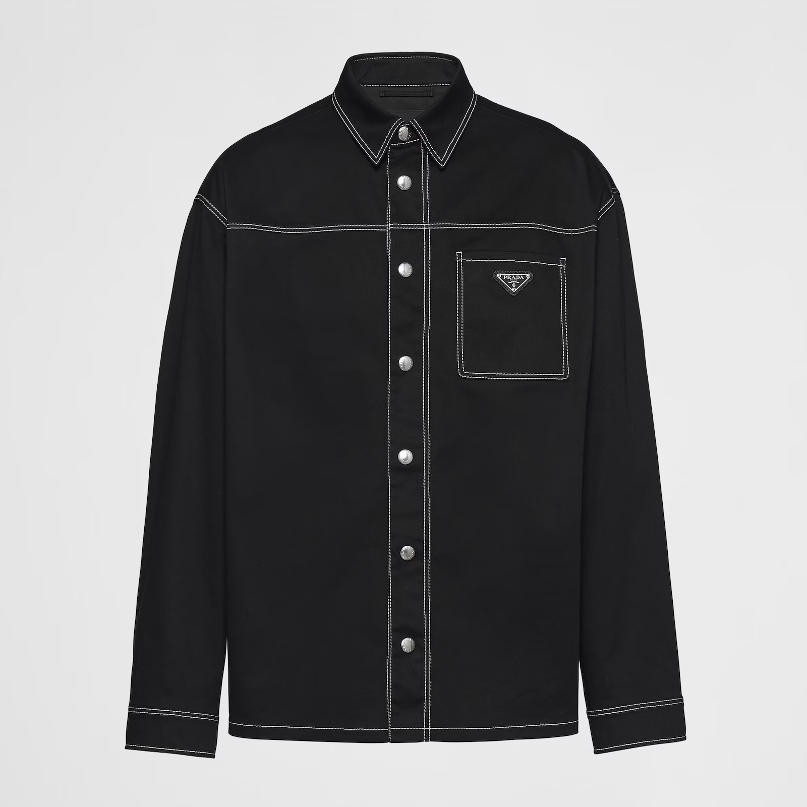 NIGO Prada Men's Autumn and Winter Cotton Solid Color Lapel Fit Long Sleeve Shirt Jacket #nigo98978