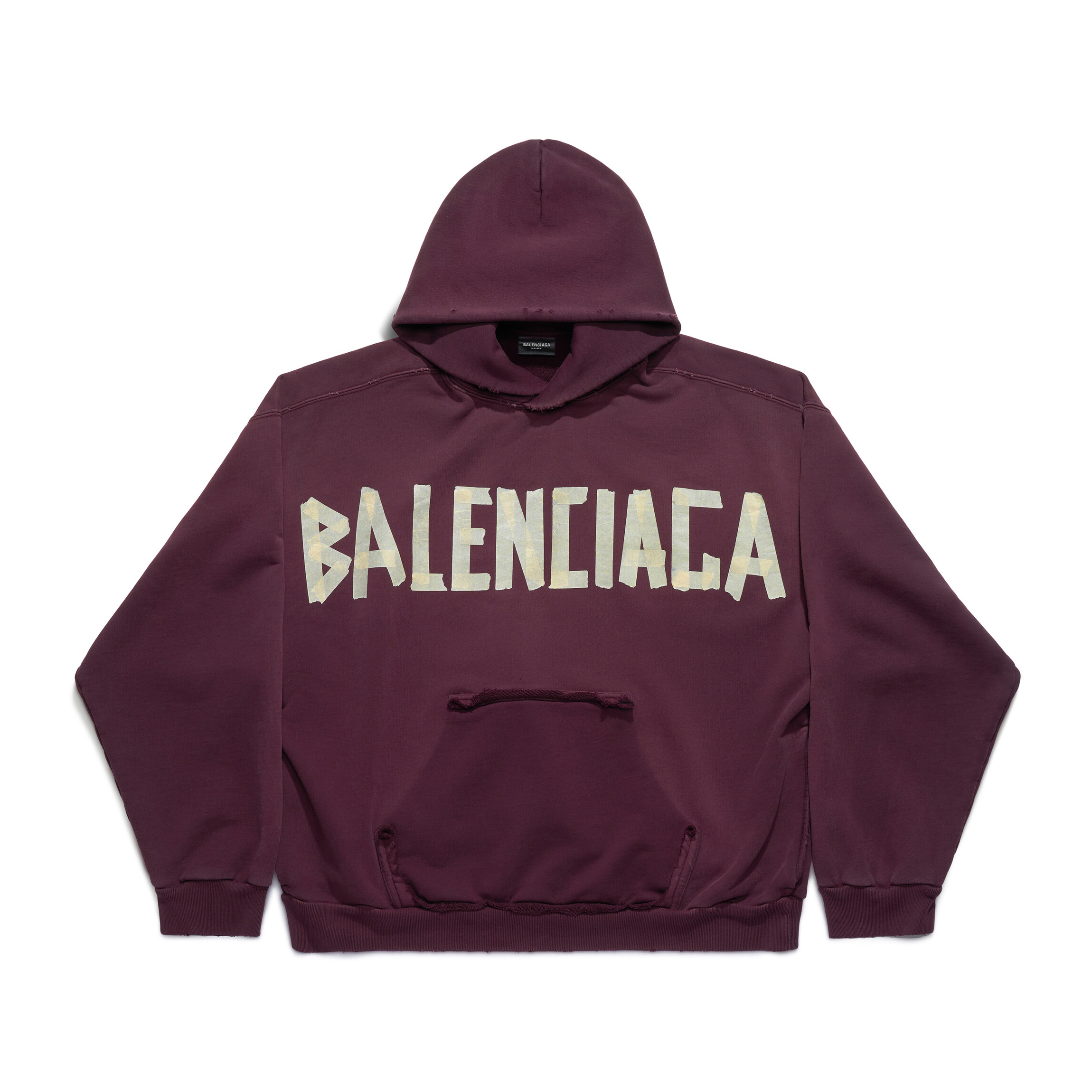 NIGO Balenciaga Men's Summer Crimson Letter Print Crew Neck Regular Fit Hooded Sweatshirt Pullover #nigo98986