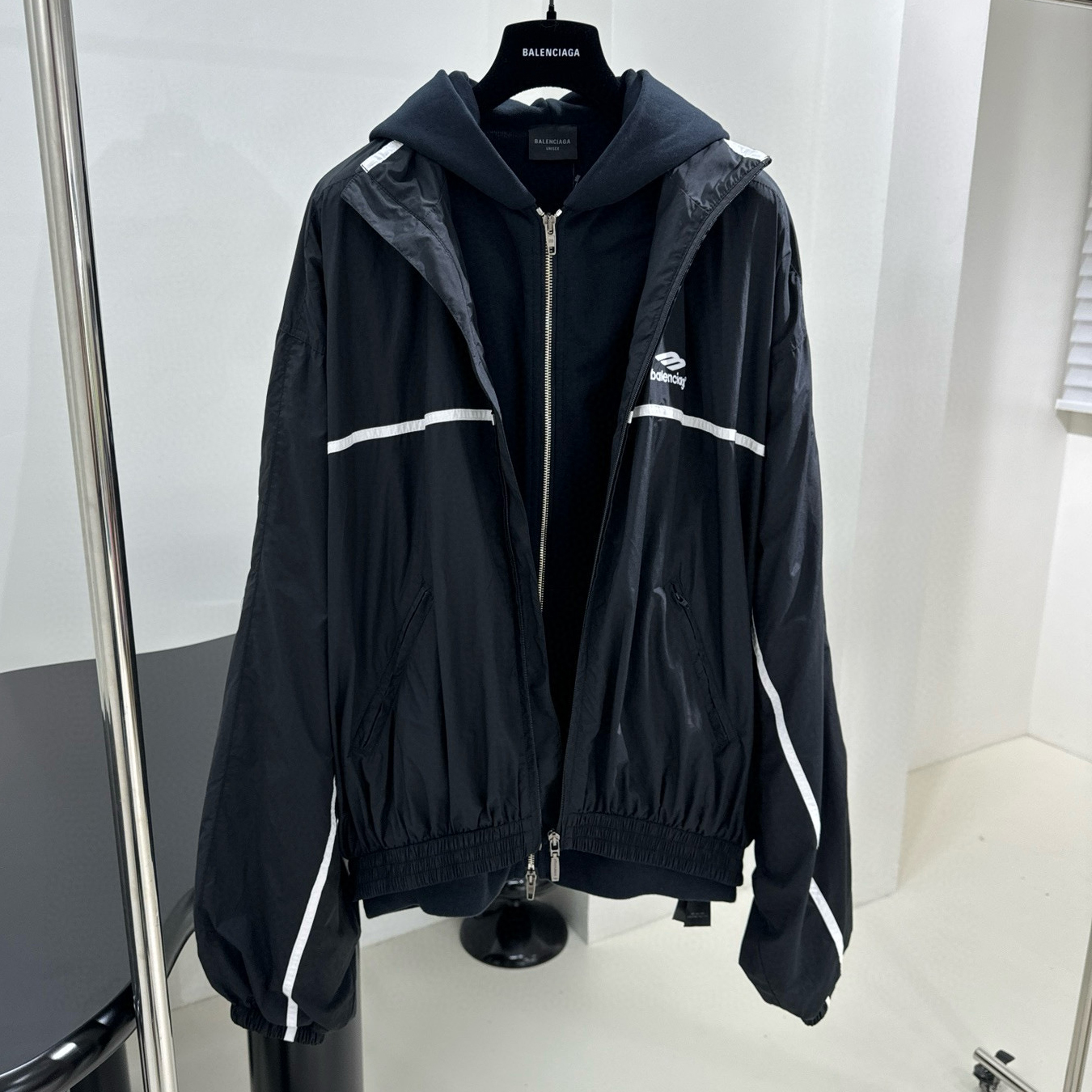NIGO Balenciaga 3B Sports Icon Layered Tracksuit Men's Fall/Winter Logo Pattern Zipper Loose Fit Long Sleeve Jacket #nigo98984