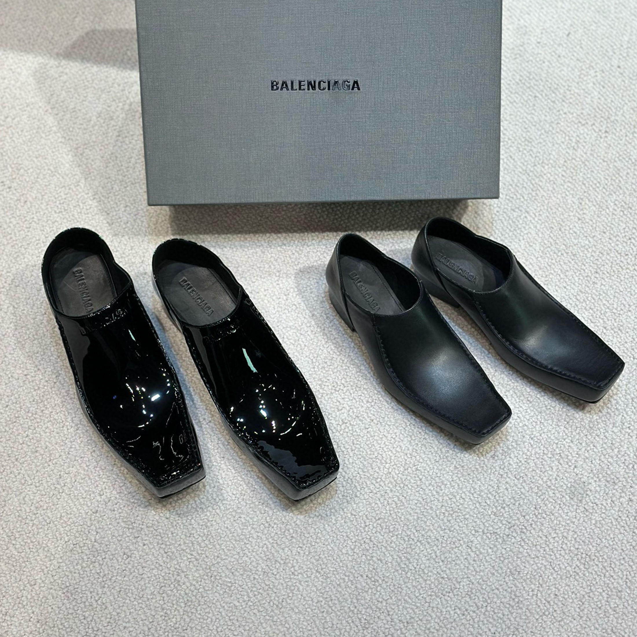 NIGO Balenciaga Men's Women's Four Seasons Fashion Trend Couple Models Cowhide Comfortable Mueller Shoes Casual Shoes Ngvp #nigo8185