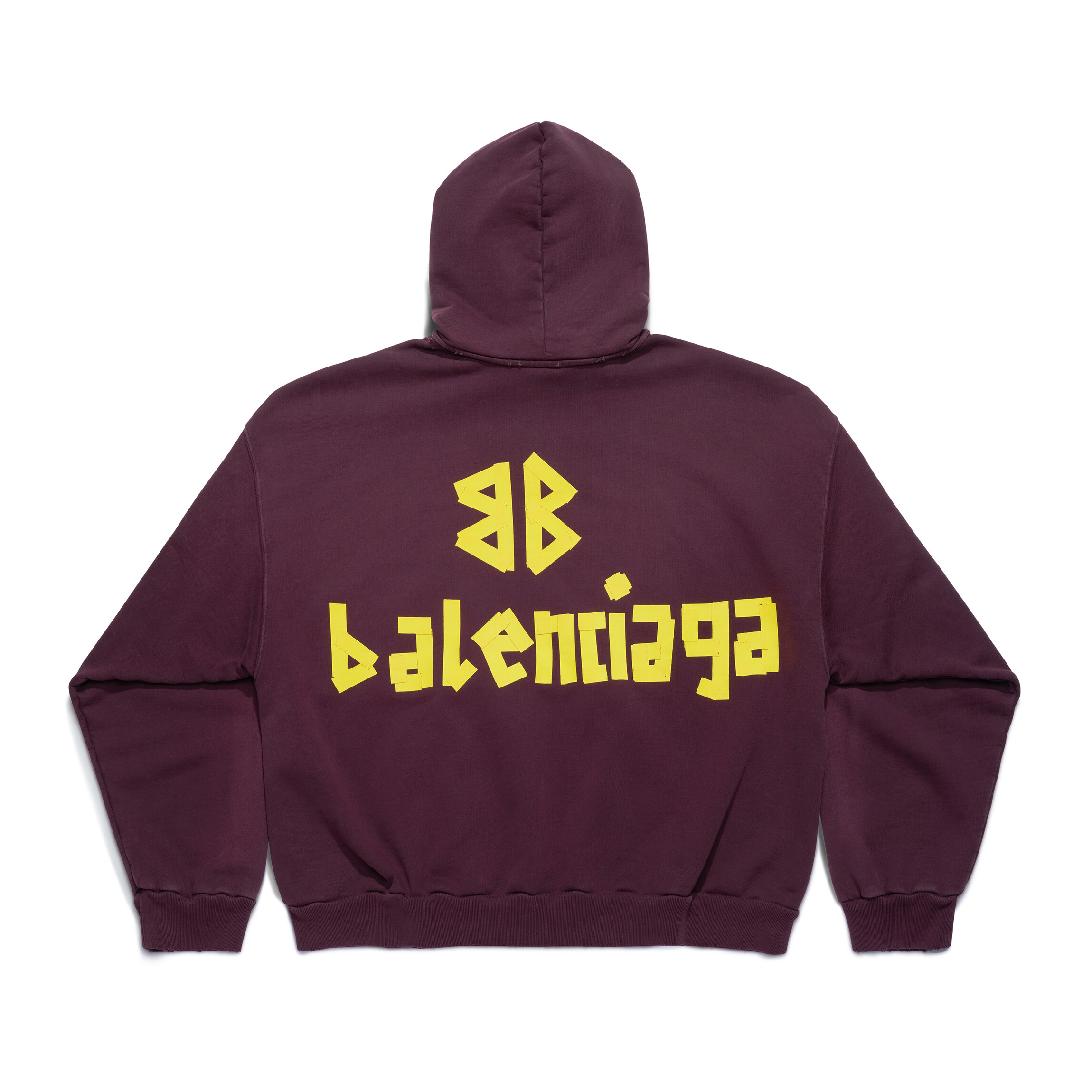 NIGO Balenciaga Men's Summer Crimson Letter Print Crew Neck Regular Fit Hooded Sweatshirt Pullover #nigo98986