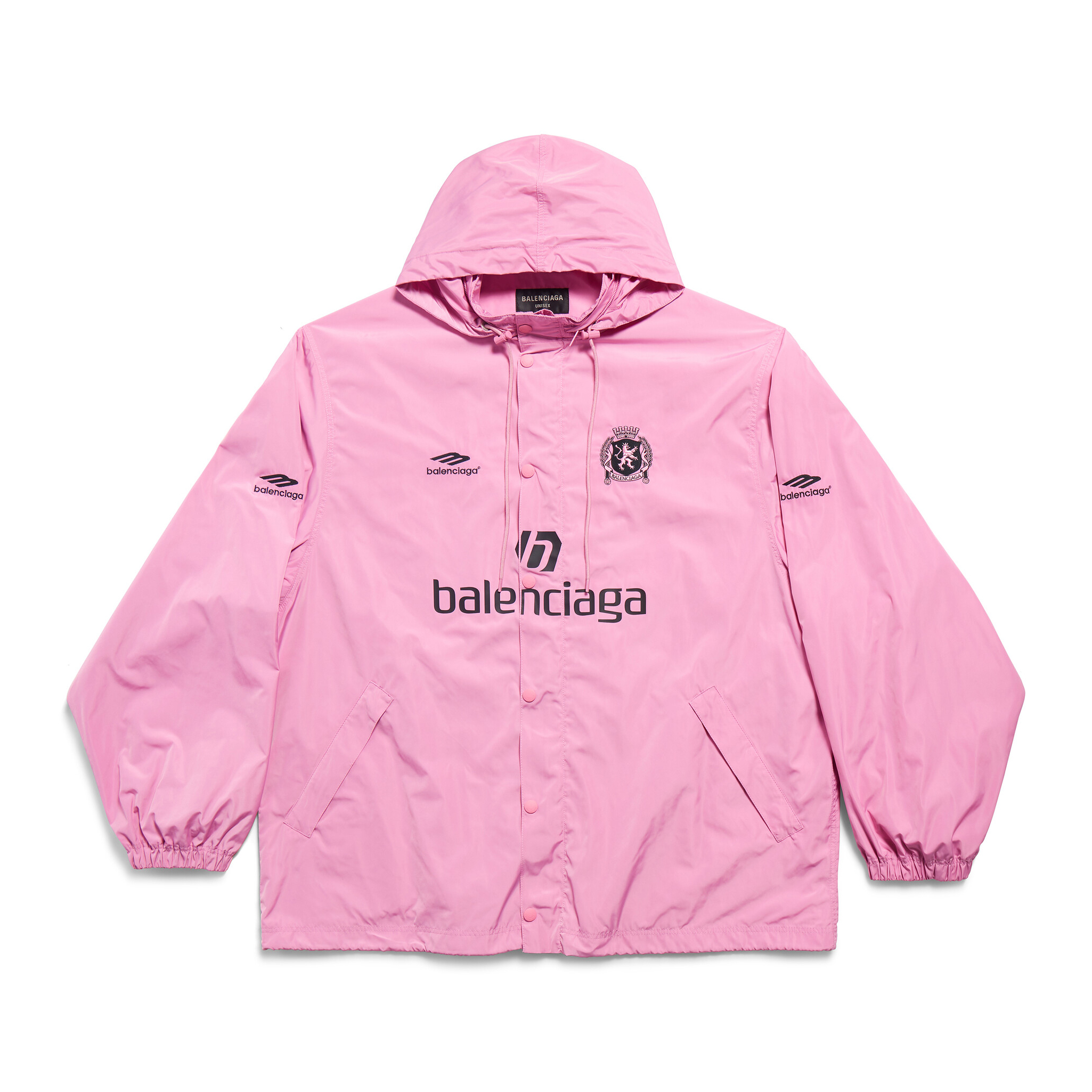 NIGO Balenciaga Men's and Women's Solid Color Alphanumeric Print Hooded Regular Fit Single Breasted Jacket #nigo98998