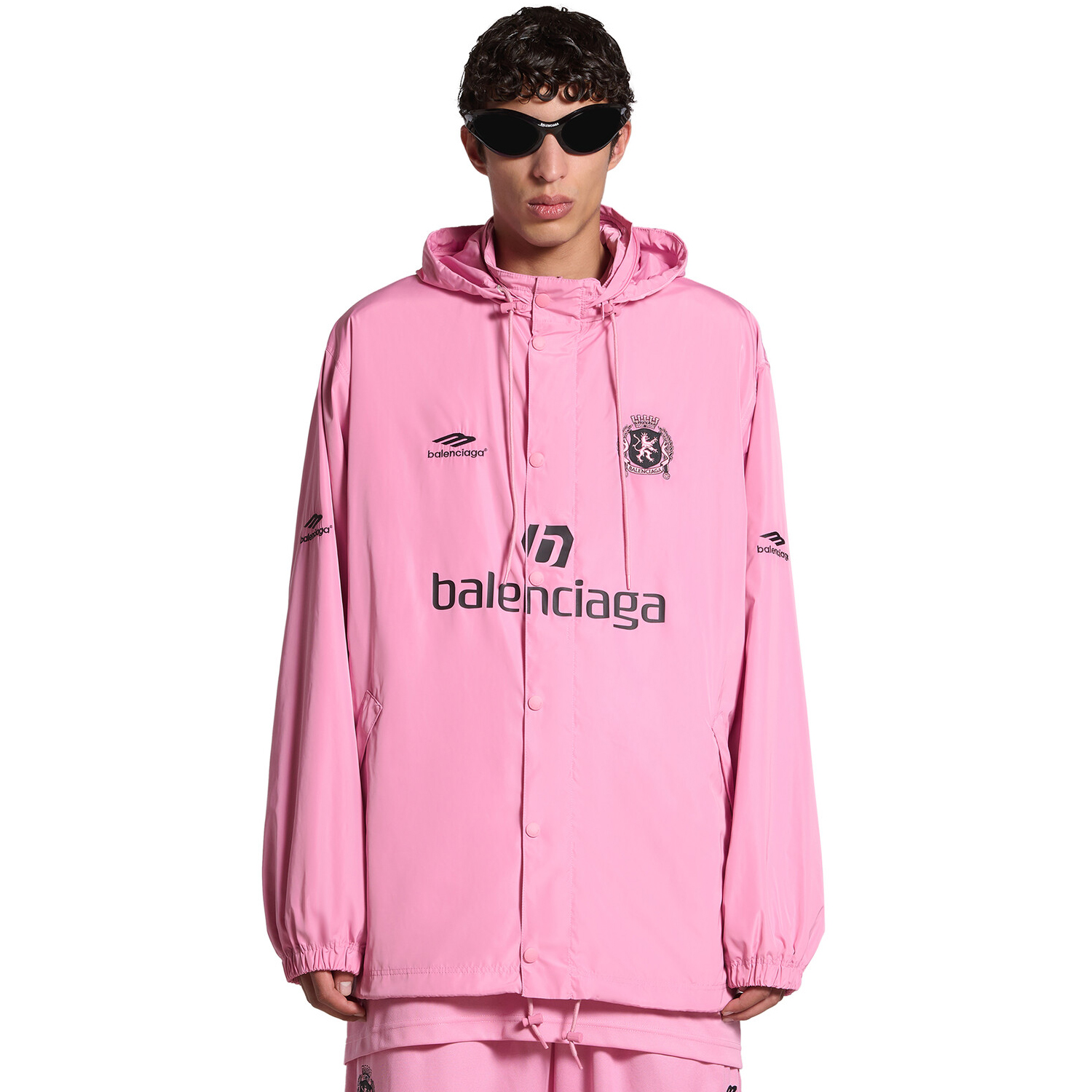 NIGO Balenciaga Men's and Women's Solid Color Alphanumeric Print Hooded Regular Fit Single Breasted Jacket #nigo98998