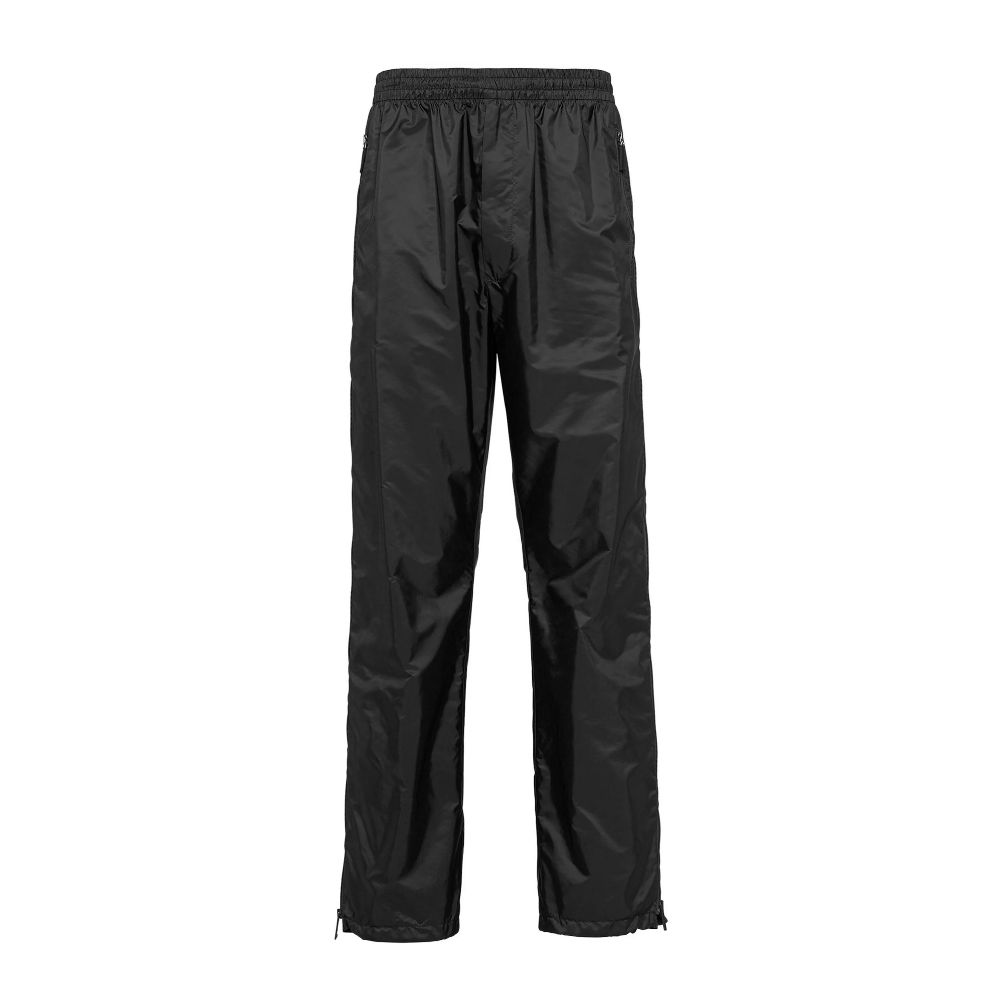 NIGO Prada Men's Spring/Summer Black Nylon Side Zip Jogger Pants #nigo98995