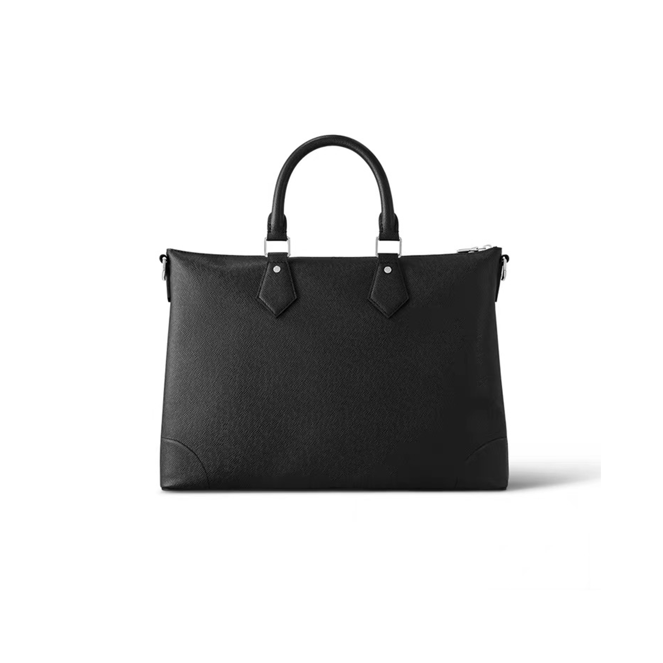 NIGO Louis Vuitton Men's Women's Black Cowhide Briefcase Bags Corner Logo Tote Slanting Cross Computer Bag Casual Bag #nigo99117