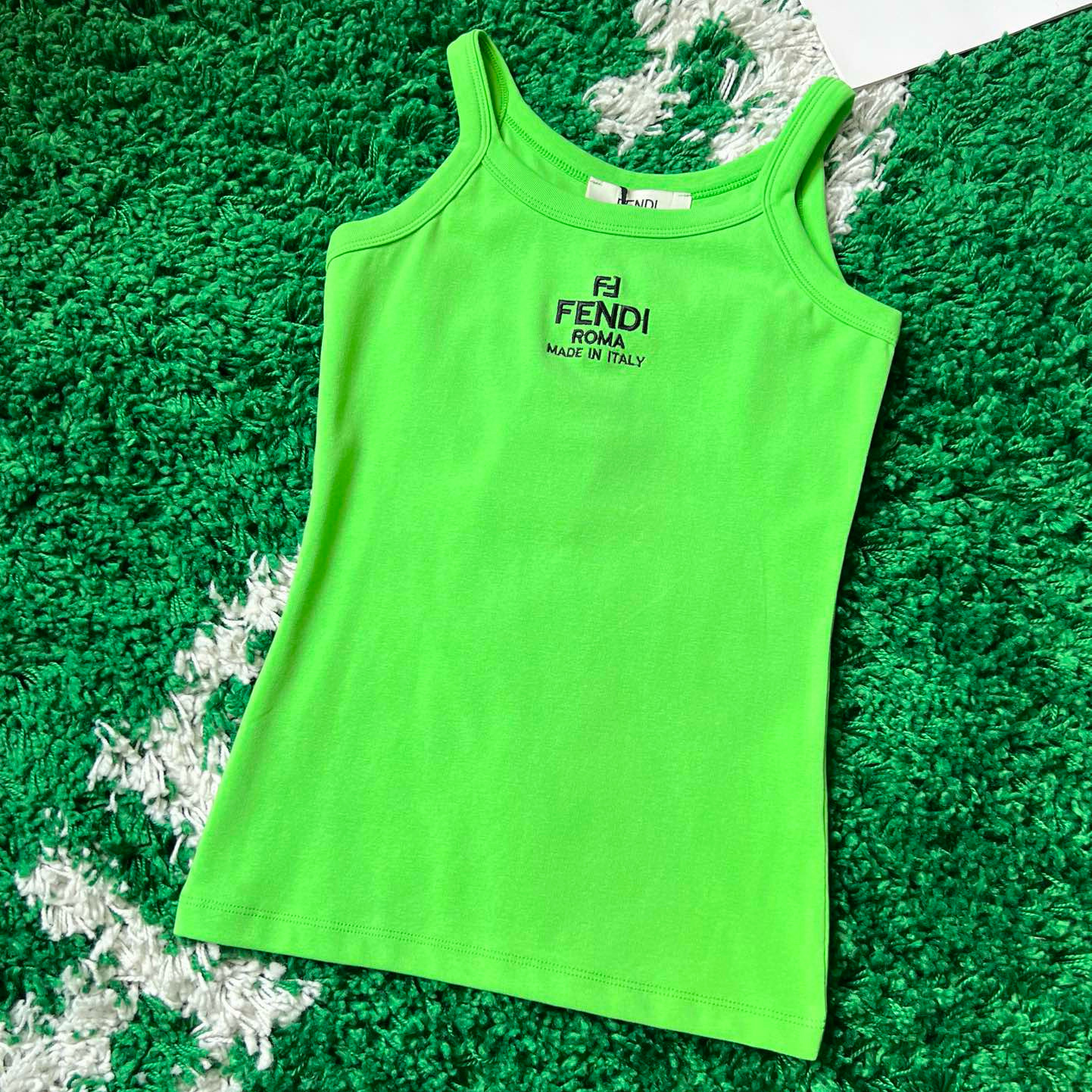 NIGO Fendi Women's Summer Logo Embroidery Solid Colour Sleeveless Camisole Tank Top #nigo99123