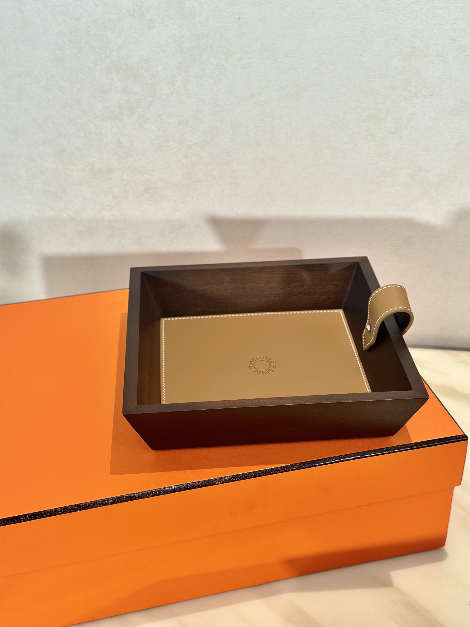 NIGO Hermes Natural Black Walnut Wood Storage Tray Home Furnishings #nigo99152