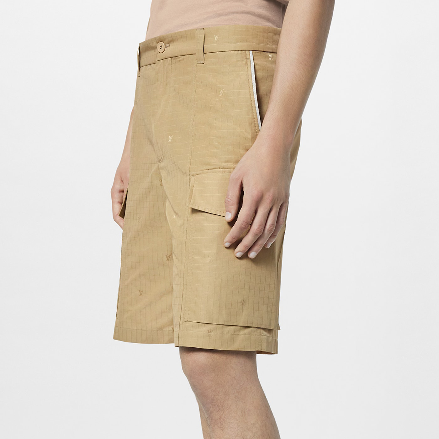 NIGO Louis Vuitton Men's Summer Solid Color Button Pocket Loose Fit Work Shorts Pants #nigo99168